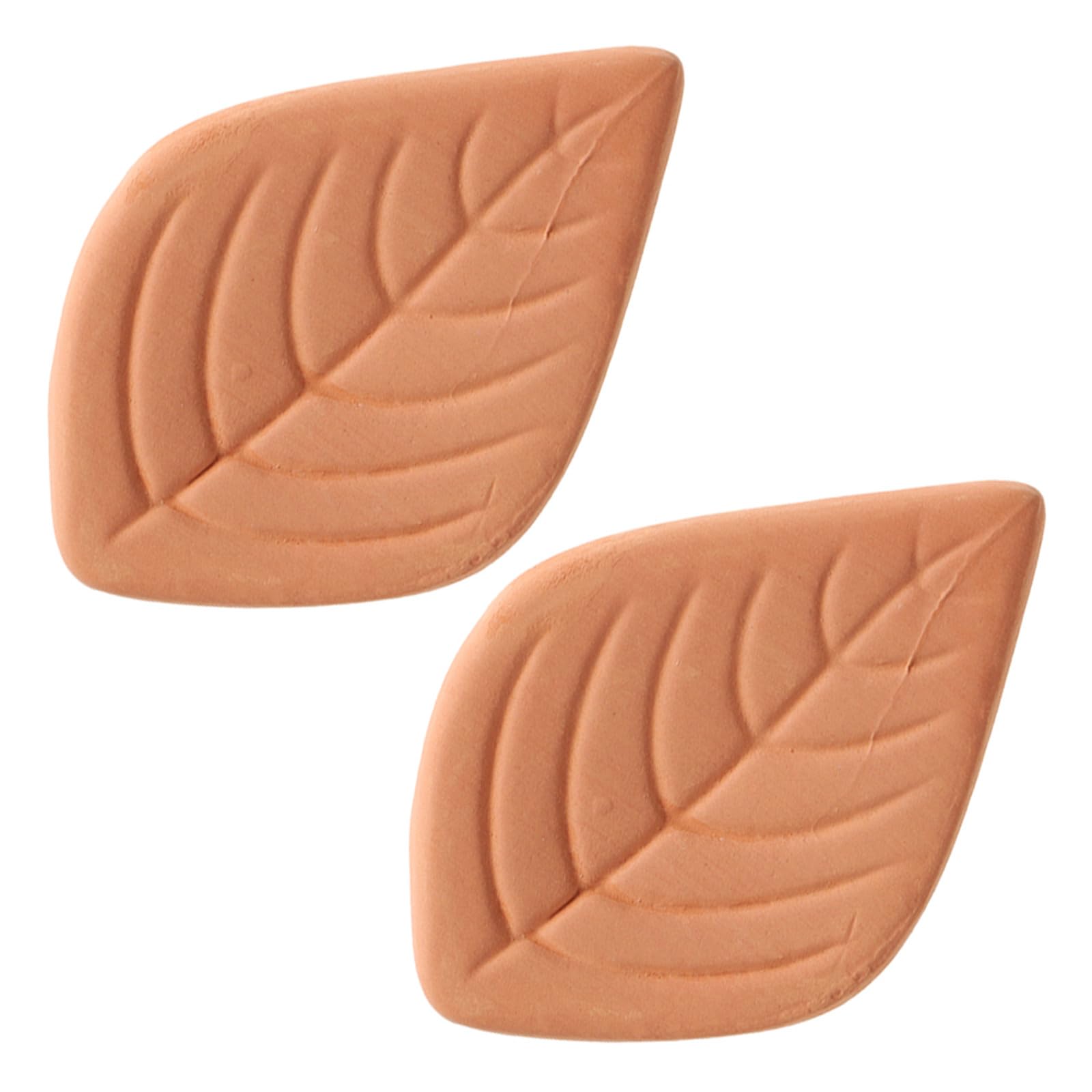 FUOYLOO Terracotta Reusable Sugar Saver Leaf Brown Sugar Keeper Softener for Kitchen Food Storage Containers