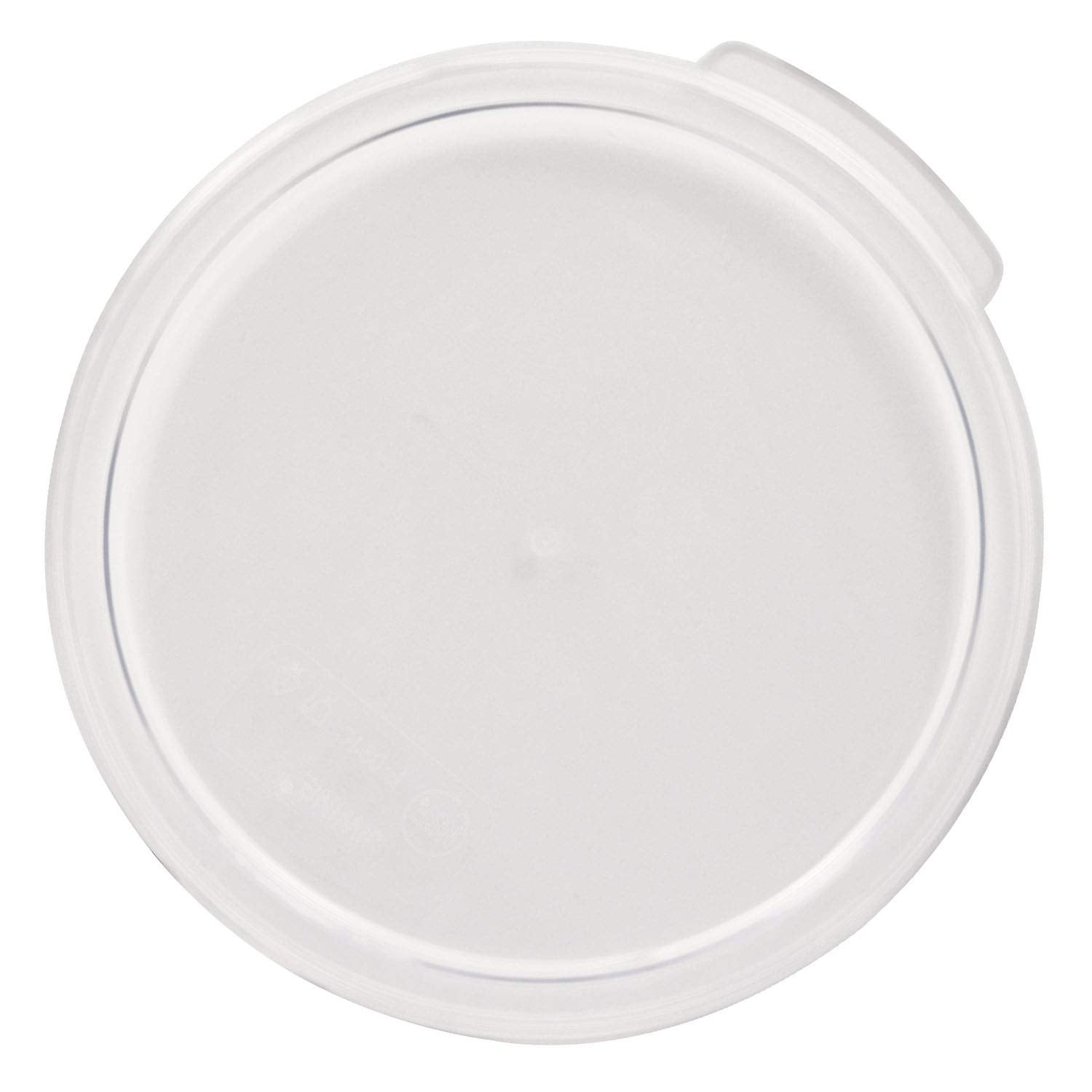 Tiger Chef Clear Lids For 2 And 4 Quart Capacity Commercial Grade Clear Food Storage Round Polycarbonate Containers