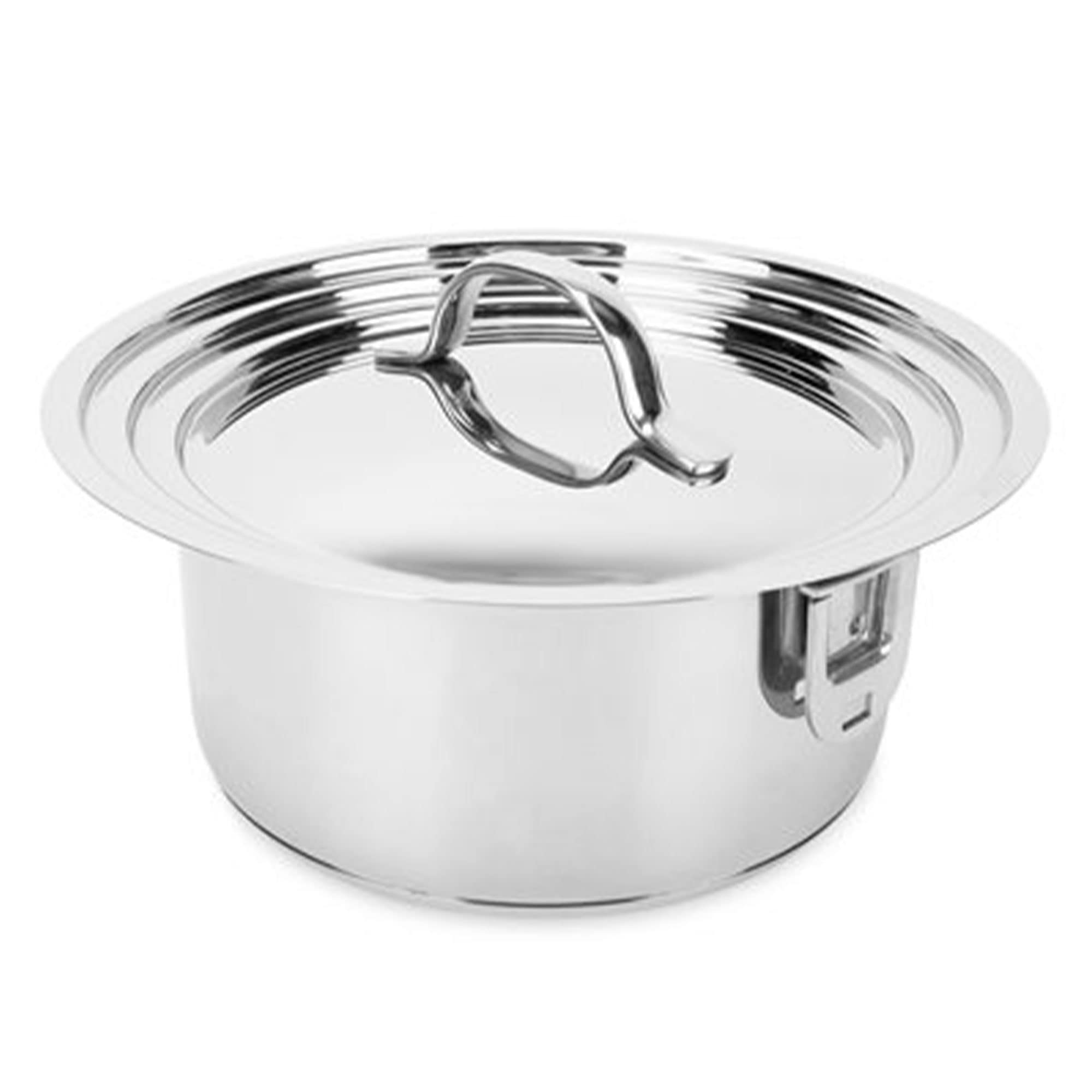Camco Nesting Cookware Set | Made from Stainless Steel | Dishwasher Safe | Saves Valuable Space | 10-Piece Set (43921)