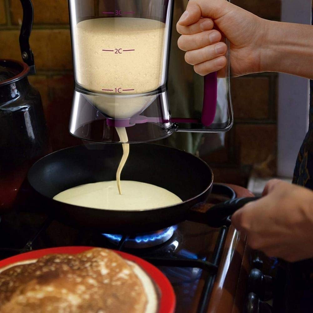 Lankater 1pc Pancake Cupcake Batter Dispenser, Baking Tool for Cupcakes, Waffles, Muffin Mix, Crepes, Cake or Any Baked Goods, w