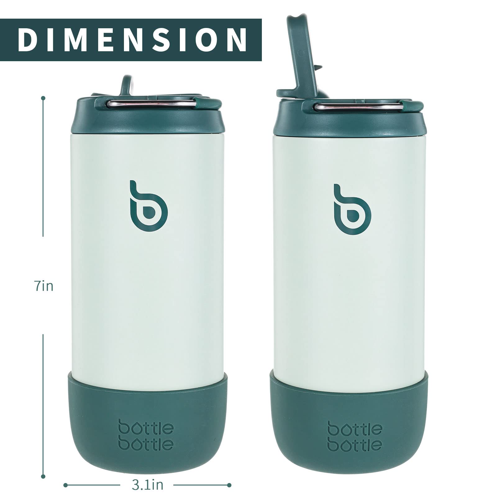 Kids Water Bottles Bottle Bottle 12 Oz Kids Insulated Water Bottles With Leak Proof Lid Double Wall Vacuum Stainless Steel Water