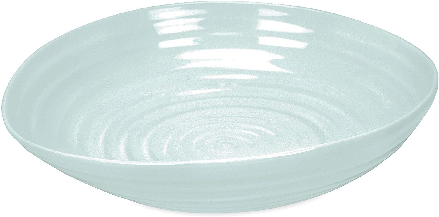 Portmeirion Sophie Conran Celadon Pasta Bowl  Set Of 4  Large Serving Bowls For Soup Or Salad  9 Inch  Made From Fine Porcelain