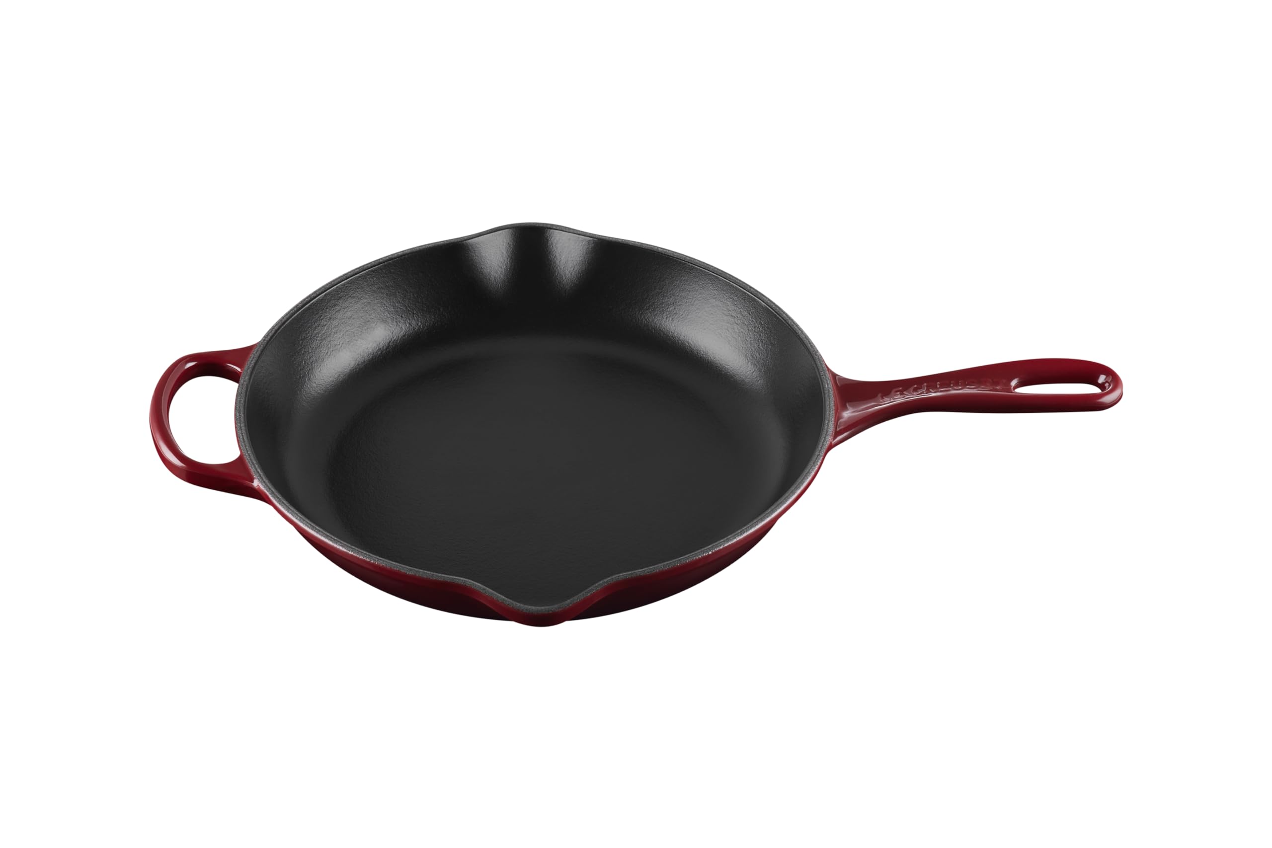 Le Creuset Enameled Cast Iron Signature Iron Handle Skillet, 10.25, Rhone