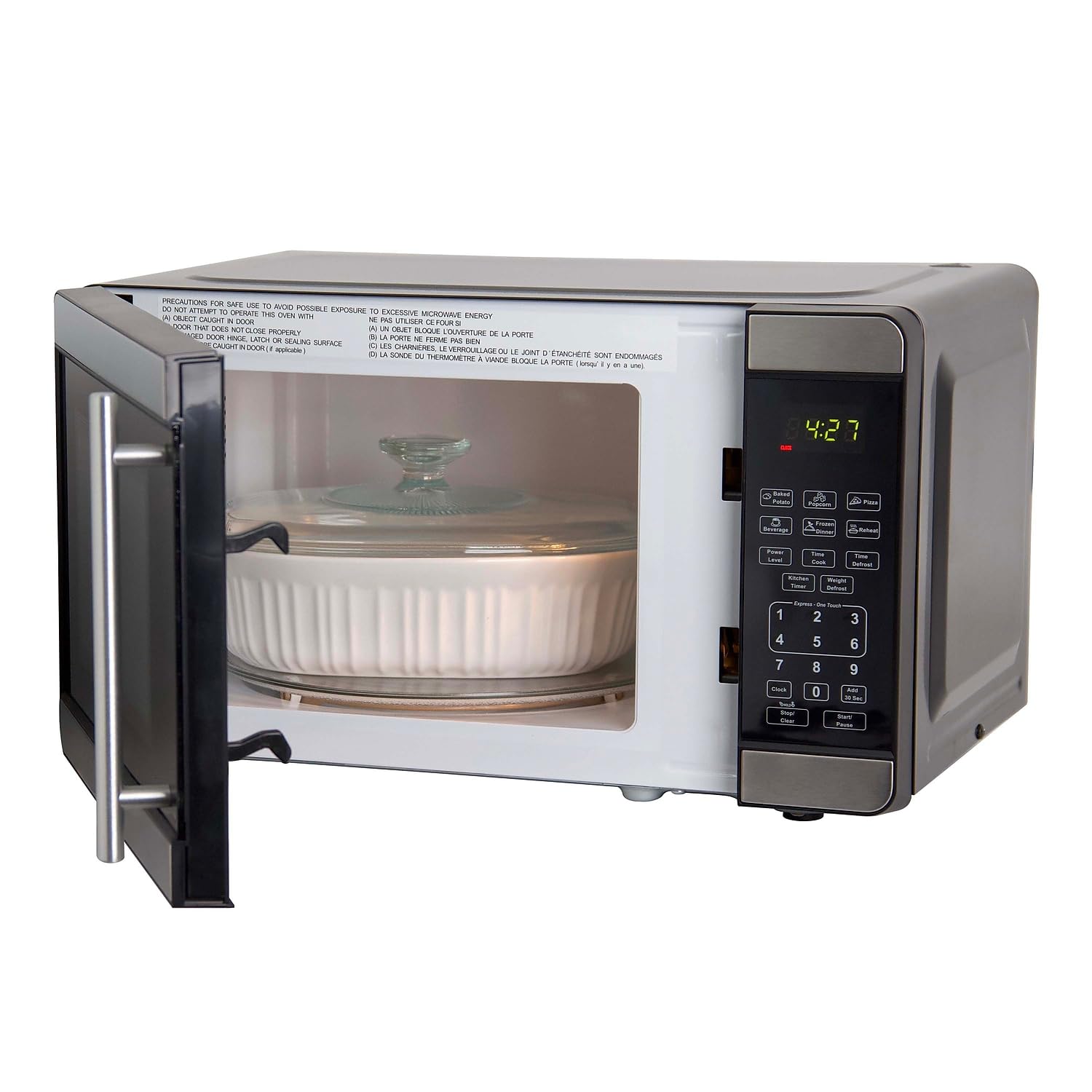 Avanti Mo7103Sst 0.7 Cu.Ft Capacity Microwave Oven, 700 Watts, Stainless Steel And Black