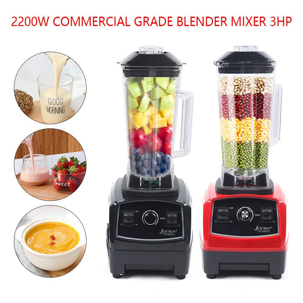Gdae10 3Hp 2200W Heavy Duty High Speed 45000Rpm Smoothie Blender, 68 Ounce (2L) Capacity, Black