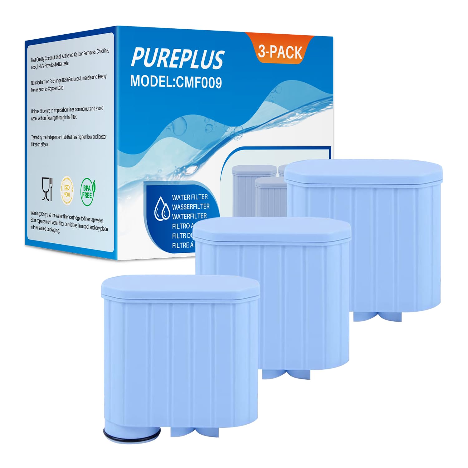 Coffee Water Filter Replacement For Aquaclean Ca6903/10/00/01/22/47, Ca6707/00/10, Cmf009, Philips 2000/3000/3100/4000/5000, 421