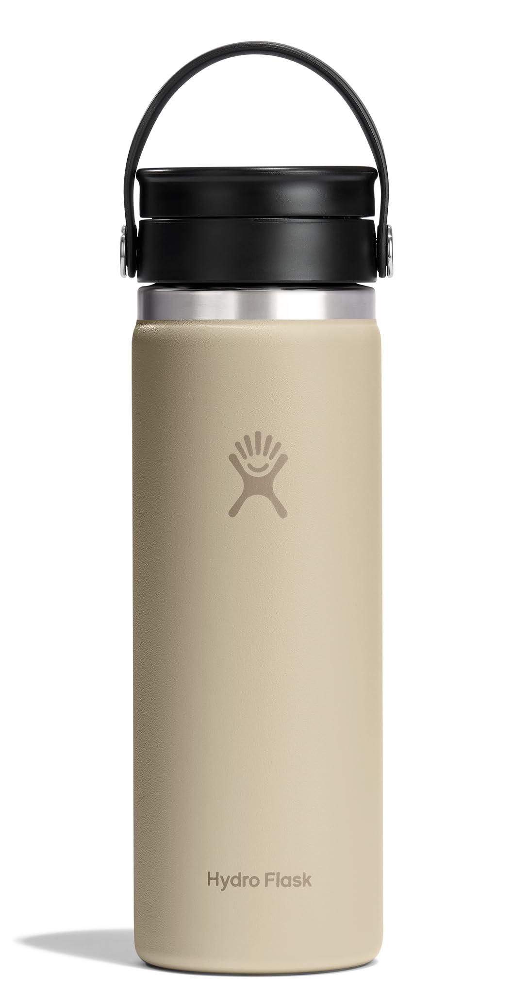 Hydro Flask Flex Sip Coffee Tumbler - Insulated Stainless Steel, Non Spill, Leak Proof Travel Coffee Cup 20 Oz Oat Tan