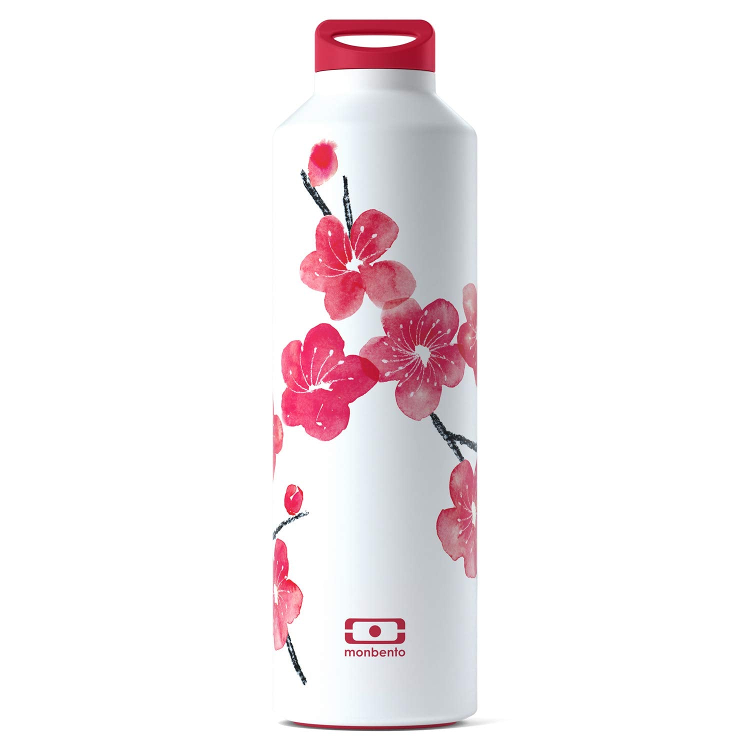 Monbento - Insulated Water Bottle Mb Steel Blossom 17 Oz - Stainless Steel - Leakproof - Infuser - Hot/Cold For Up To 12 Hours -