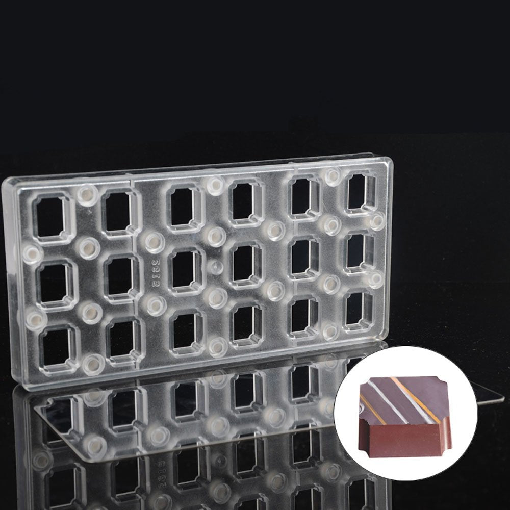 Chocolate Transfer Sheet Mold Polycarbonate Chocolate Mold Diy Handmade Chocolate Magnetic Chocolate Mold Candy Mould Oblong Sha