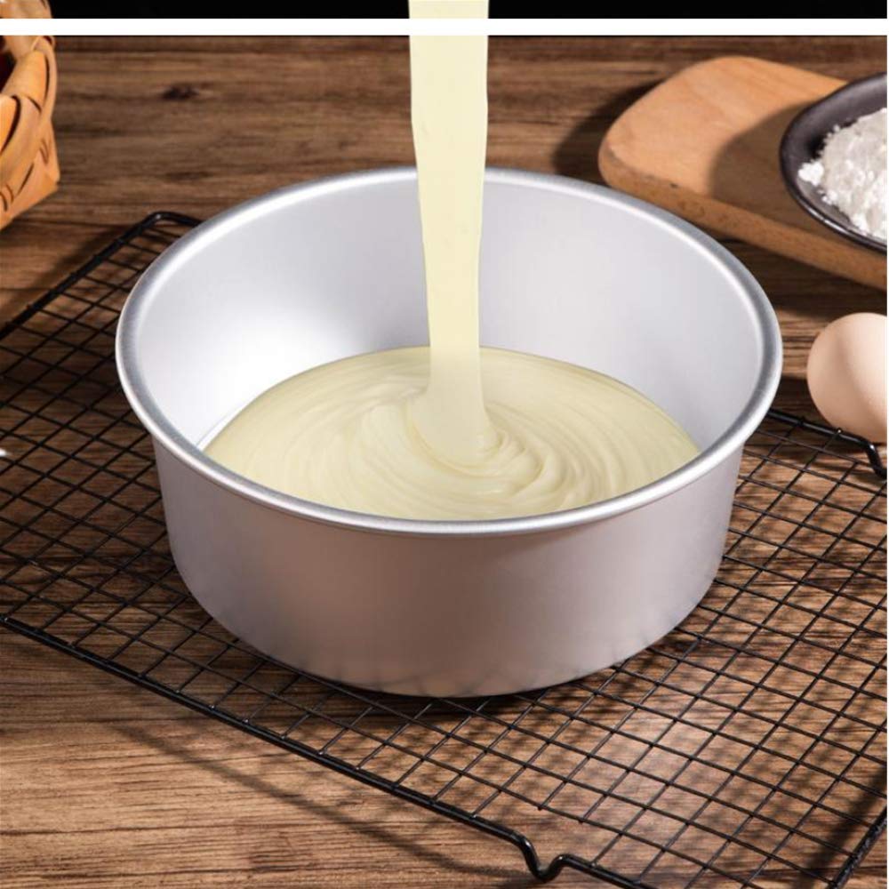 Xzjmy 5Pack 4 Inch Cake Pan, Mini Cake Pan, Round Aluminum Cake Pan, Used For Family Gatherings To Bake Mini Cake Pizza, Quiche