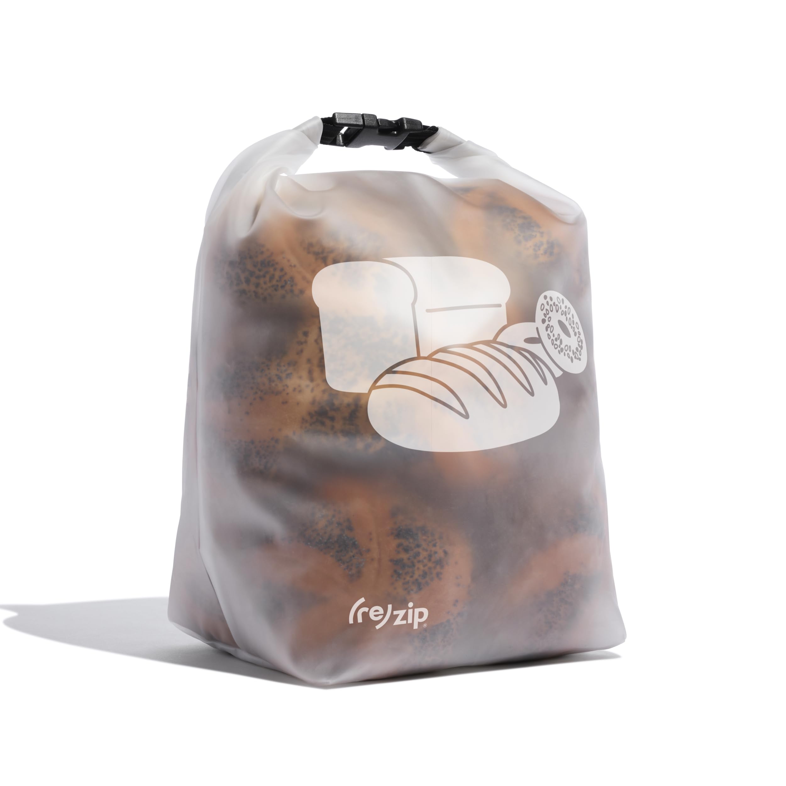 (re) zip Reusable Bread & Bagel Bag, Large 39Cup Roll Top, FreezerSafe
