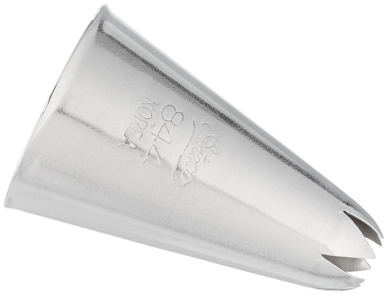 Ateco # 844 - Closed Star Pastry Tip .38'' Opening Diameter- Stainless Steel