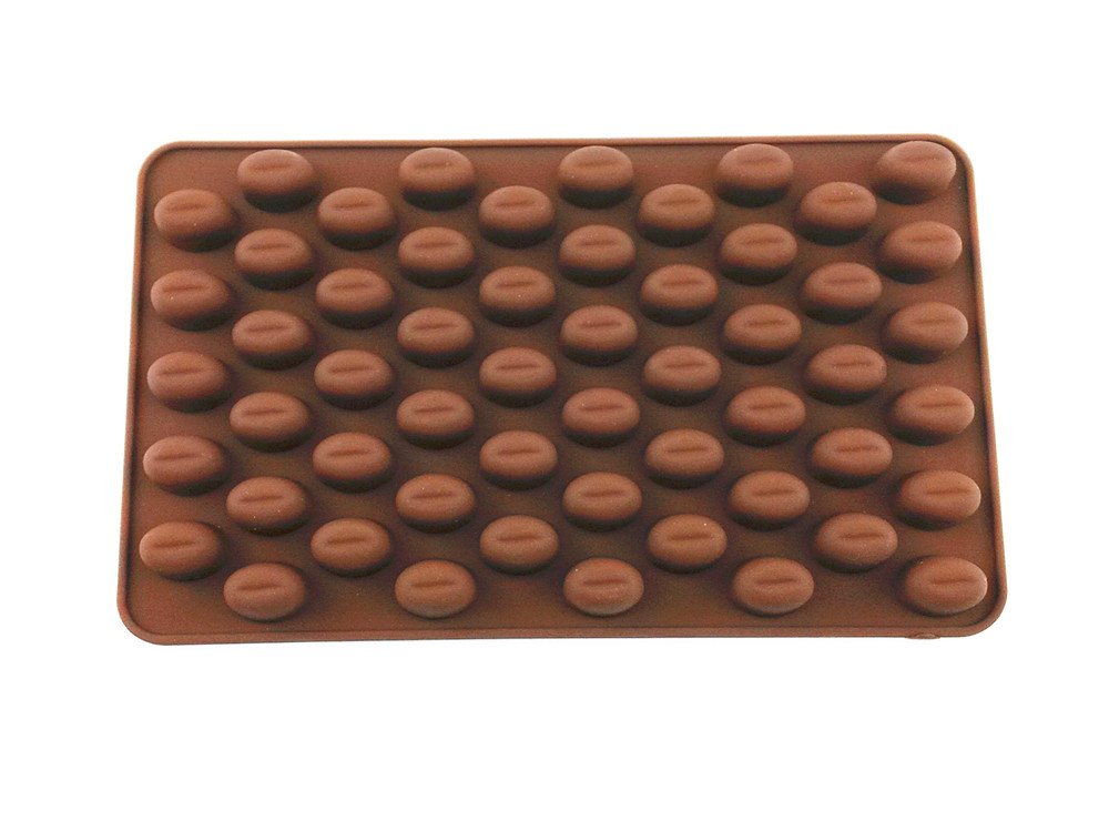 Yueton 55 Cavity Silicone Coffee Beans Mold Chocolate Candy Ice Cube Tray Cake Decoration Bakeware Mould Maker
