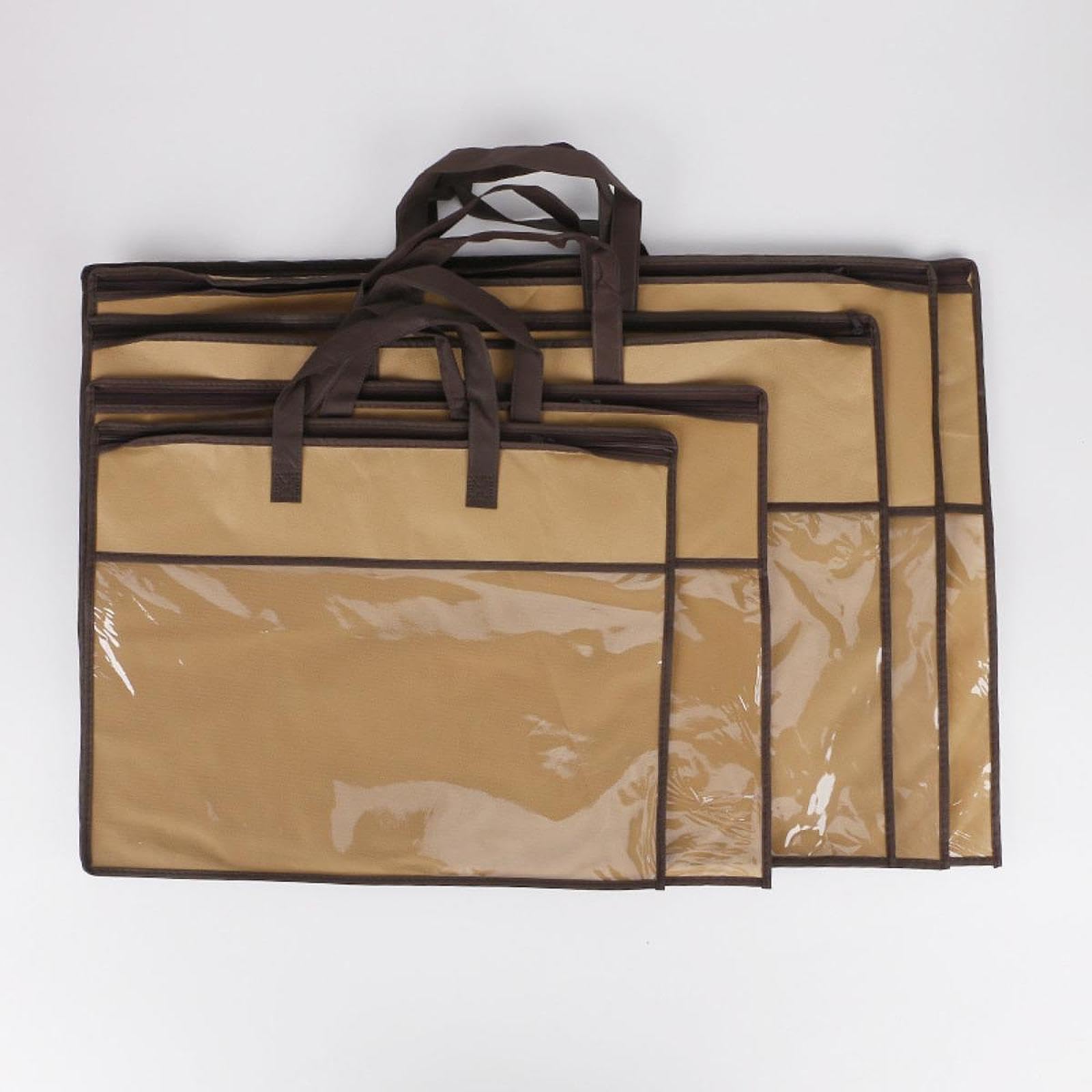 Enakshi Blanket Storage Bag With Zipper Clothes Organizer For Bed Sheet Toys Clothes Brown|Home & Garden | Household Supplies & 