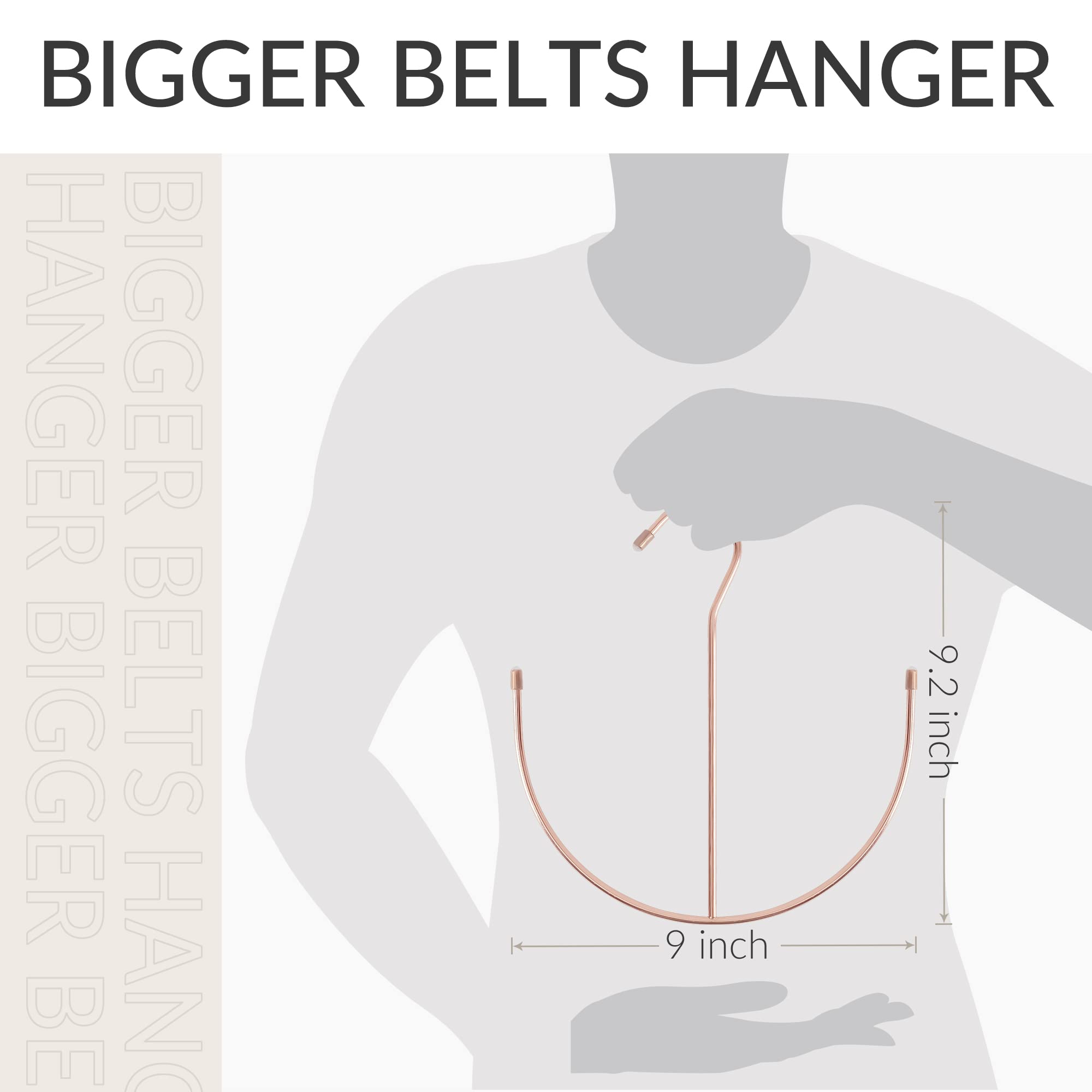 Zedodier Belt Hangers, Belt Rack 2 Pack Closet Accessories Organizers, Closet Organizer Hook Rack For Belt, Ties, Scarves, Camis