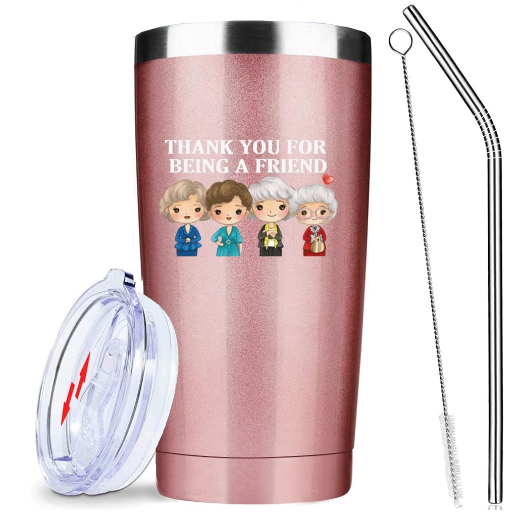 Thank You For Being A Friend Mug Gifts -Mothers Day Gifts For Mom , Friendship Birthday Gifts For Women Buddies Besties Sister F