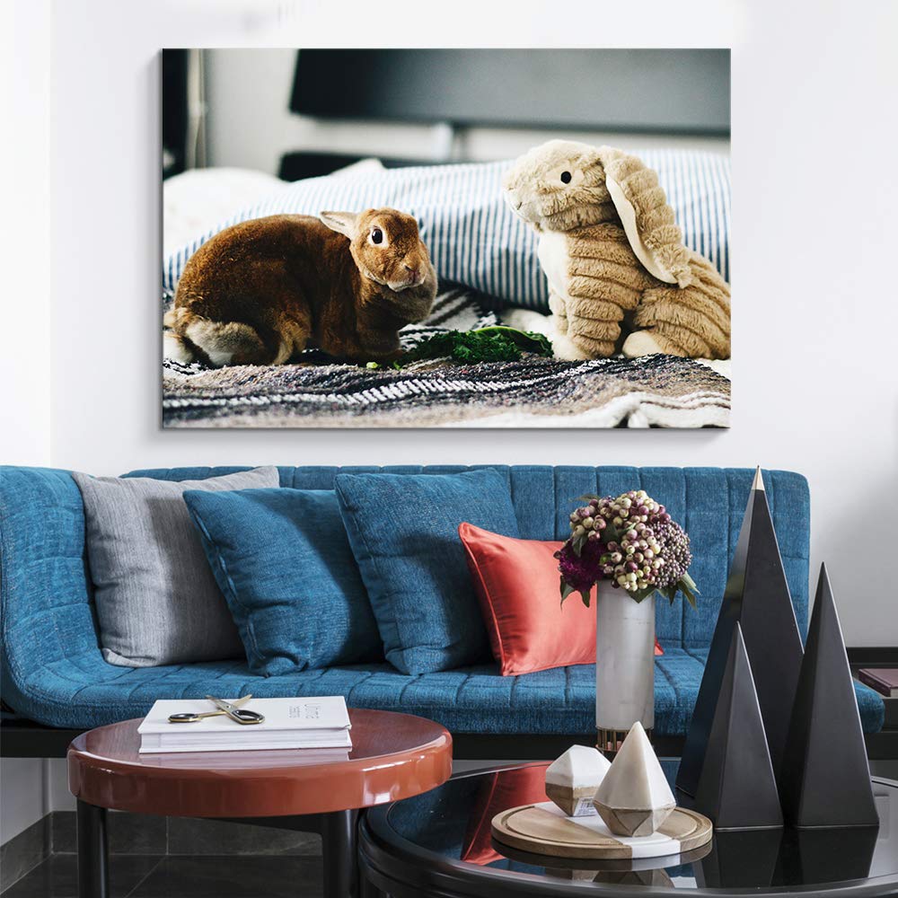 Nwt Custom Canvas Prints With Your Photos For Pet/Animal, Personalized Canvas Pictures For Wall To Print Framed 24X36 Inches