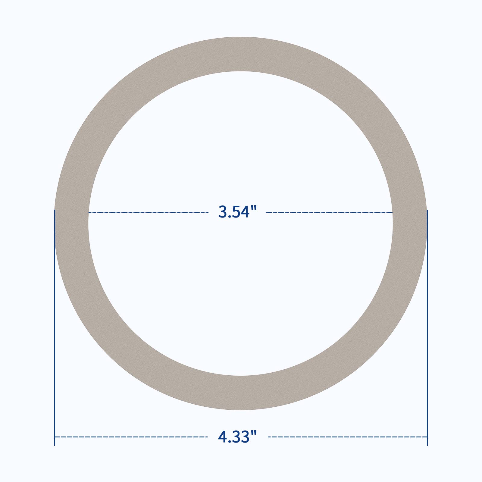 Kone Sink Strainer Gasket Seal Rings  4 Pack Washers & Lock Nut Fit 3-1/2 Inch Kitchen Sink Drains  No Plumber's Putty Required