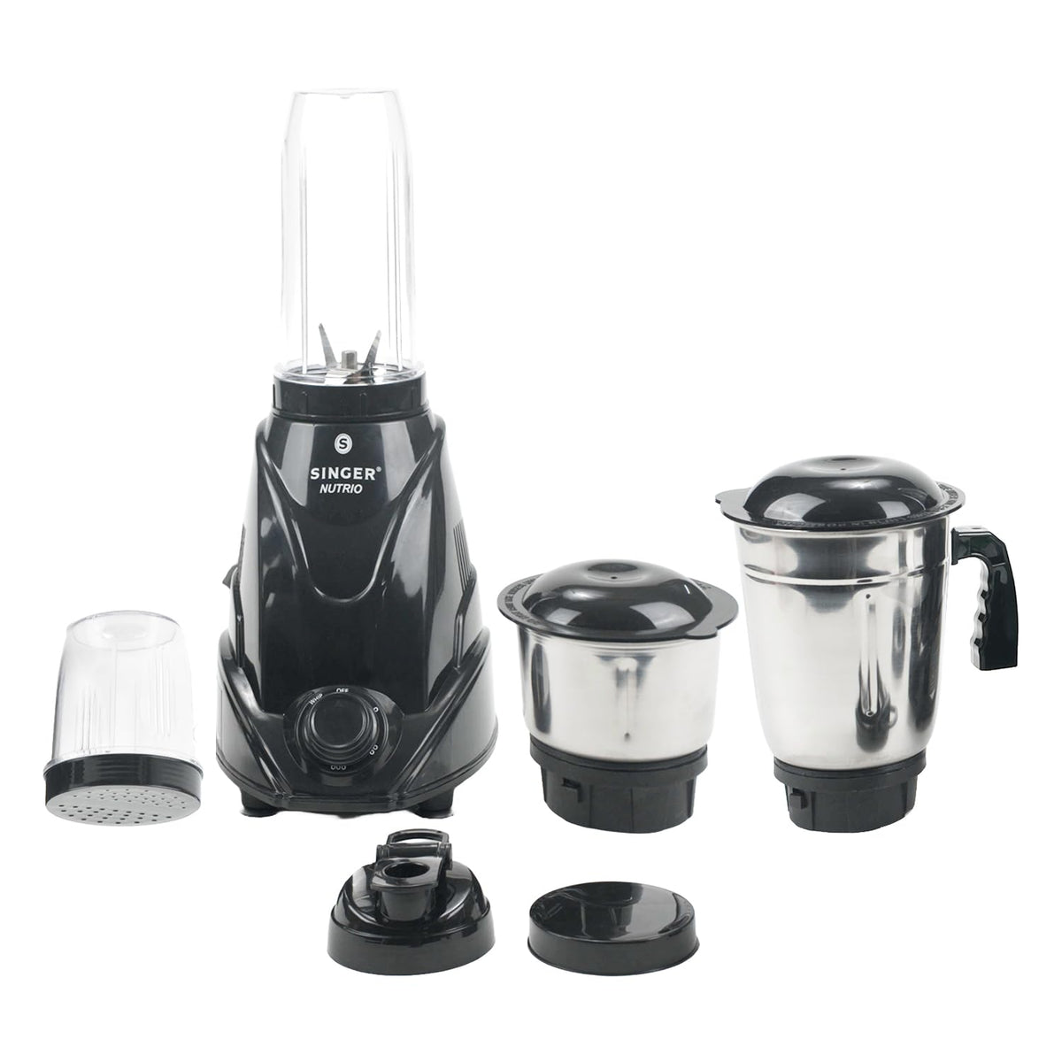 Singer Nutrio Mixer Grinder With 4 Jars | 500-Watt | 3 Speed Control W ...
