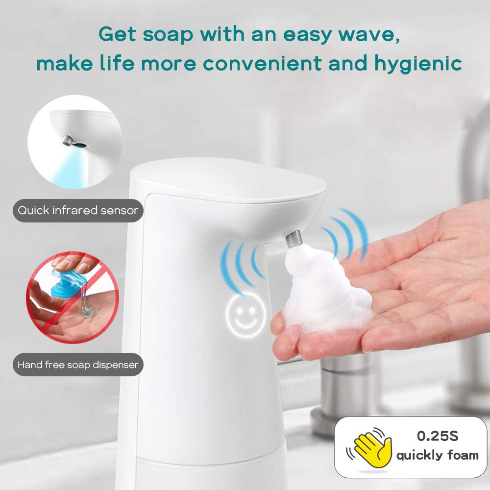 Laopao Soap Dispenser, Automatic Foaming Soap Dispenser Hand Free Countertop Soap Dspensers 240Ml Touchless Soap Pump For Kitche