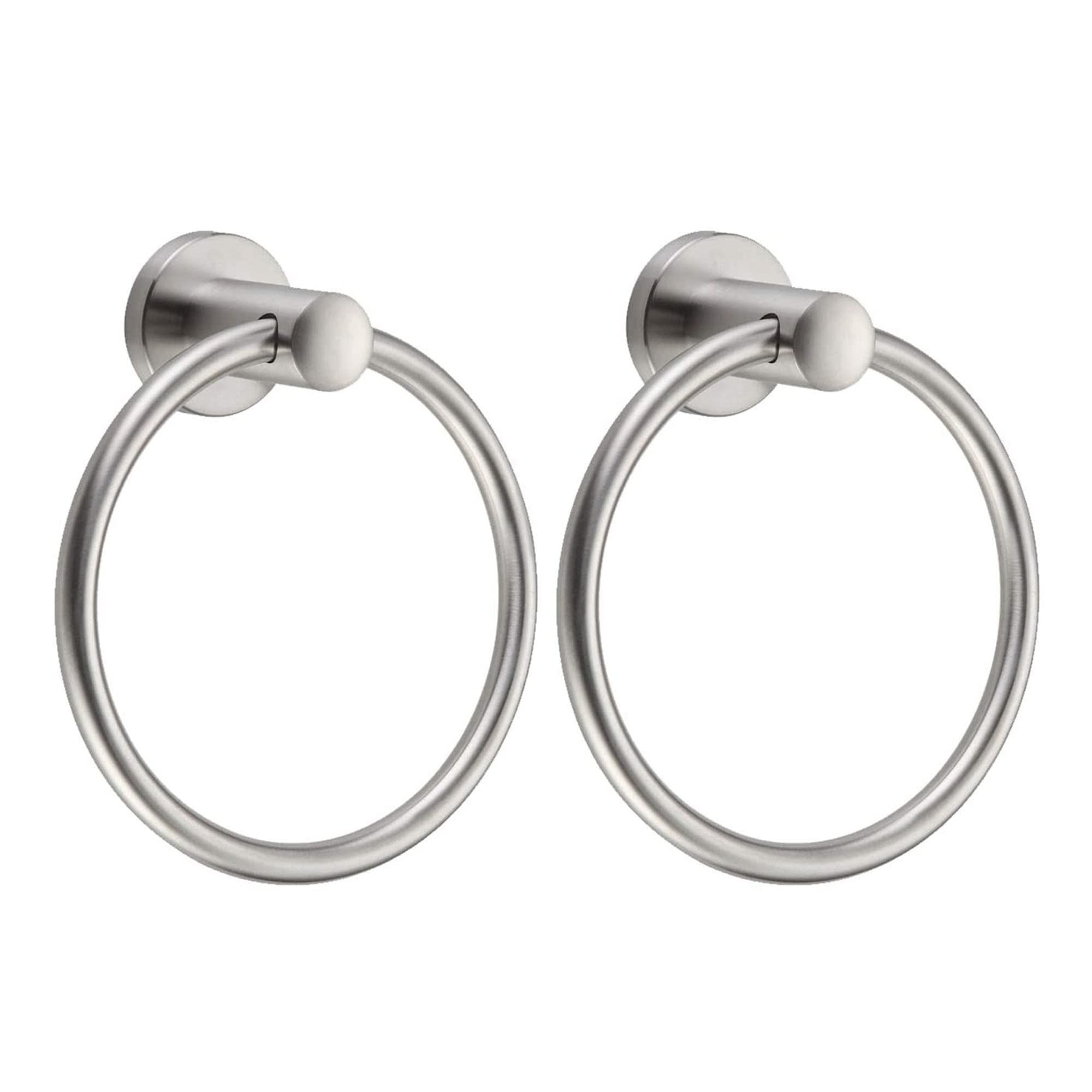 Bgl Brushed Nickel Towel Ring Brushed Nickel Hand Towel Holder Stainless Steel Towel Ring For Bathroom 2 Pack