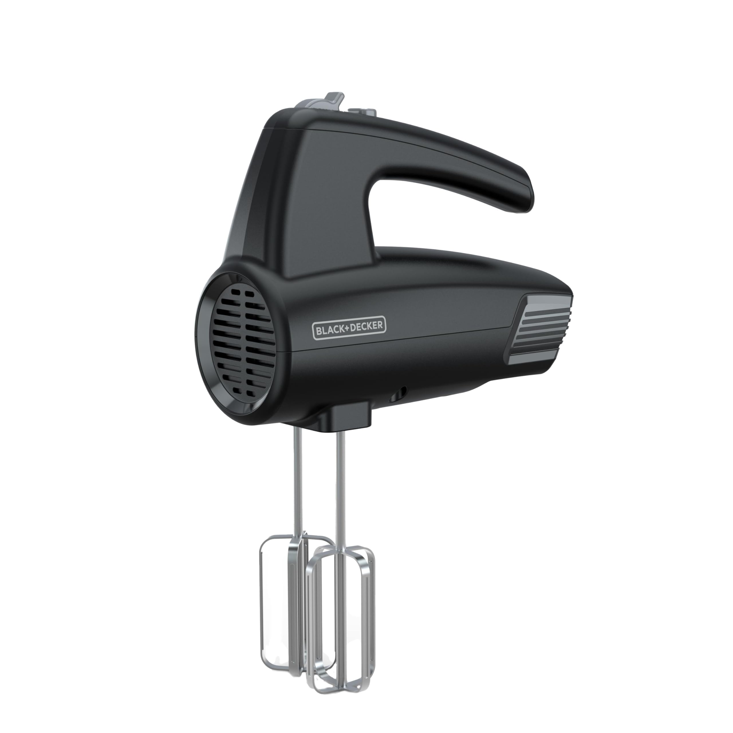 BLACK+DECKER 5Speed Hand Mixer, 250Watt for mixing batters, doughs, spreads & more, Turbo Boost & Prevent Splatter Function, B