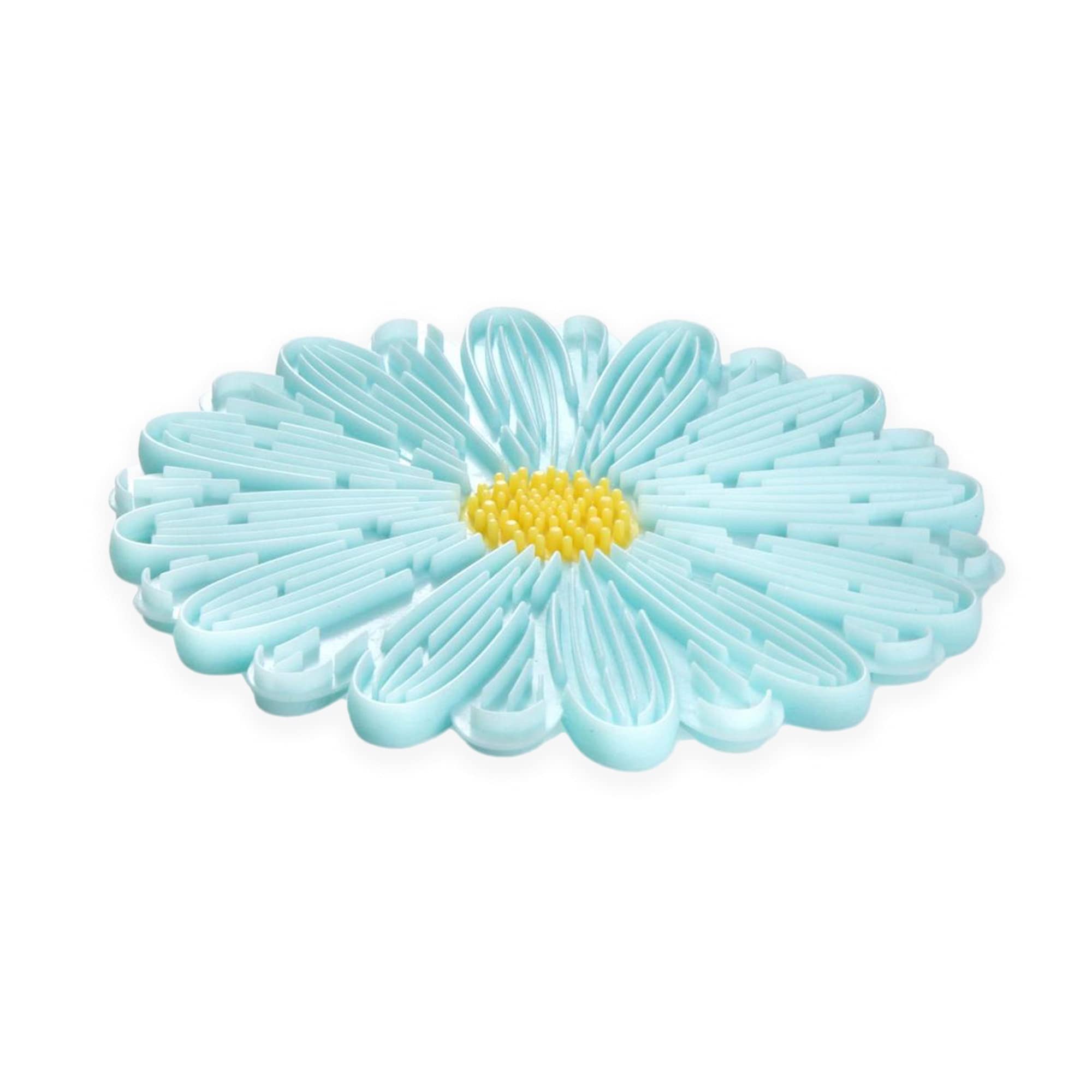 Charles Viancin - Daisy Aqua Food Safe Silicone Trivet - 6/15cm - Withstands Temperatures up to 220C / 428F - BPA-Free, Plasti