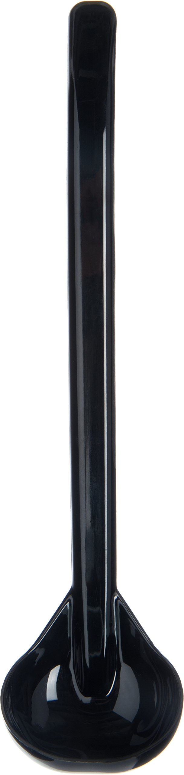 Carlisle Foodservice Products 029503 Carly Plastic Dressing/Serving Ladle, 1 Oz./9.5'', Black (1 Unit)