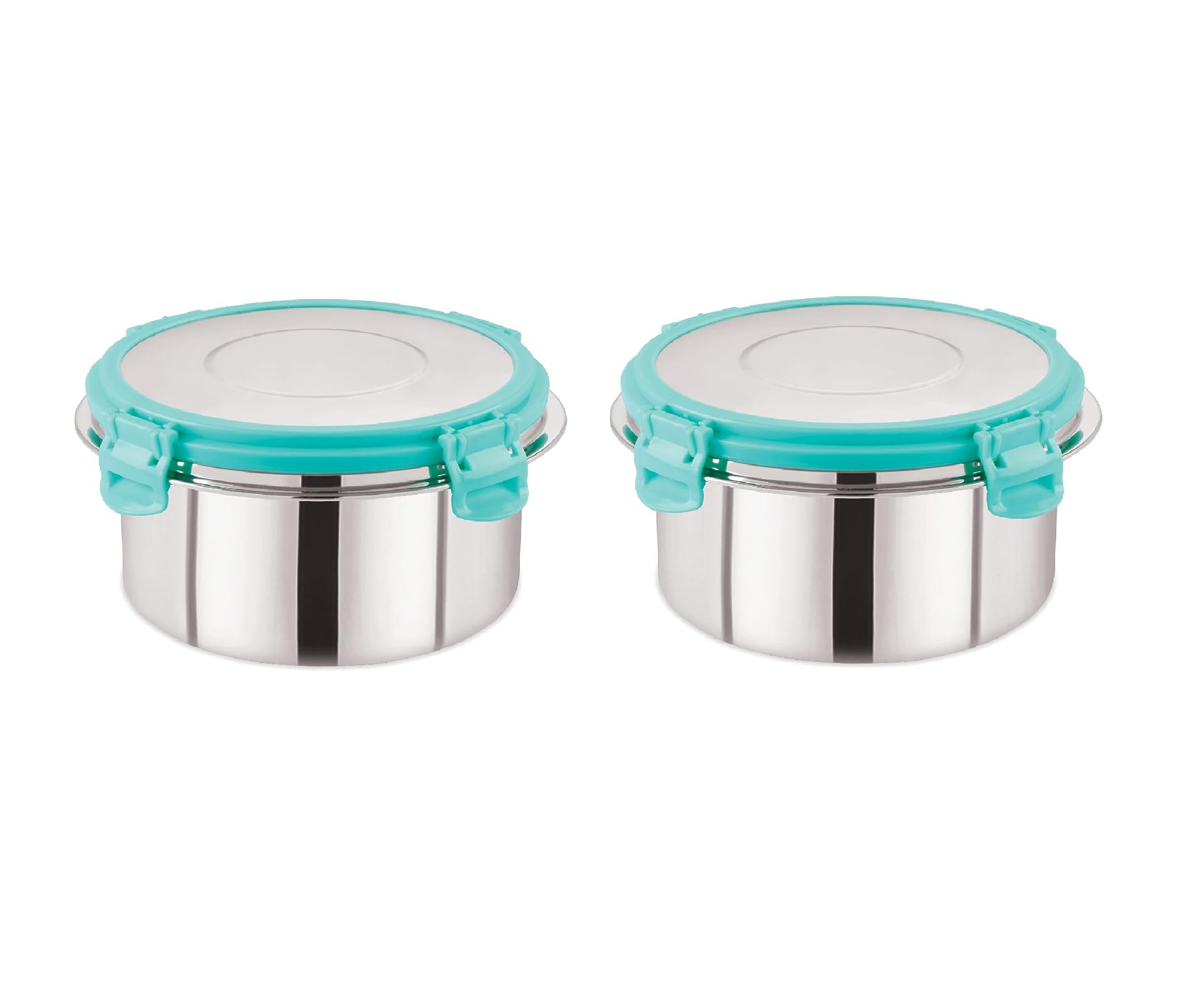 Foliam Leak Proof Click And Seal Lock Stainless Steel Storage/Air Tight Tiffin Container/Lunch Container With Lid (Fusion 2) 350