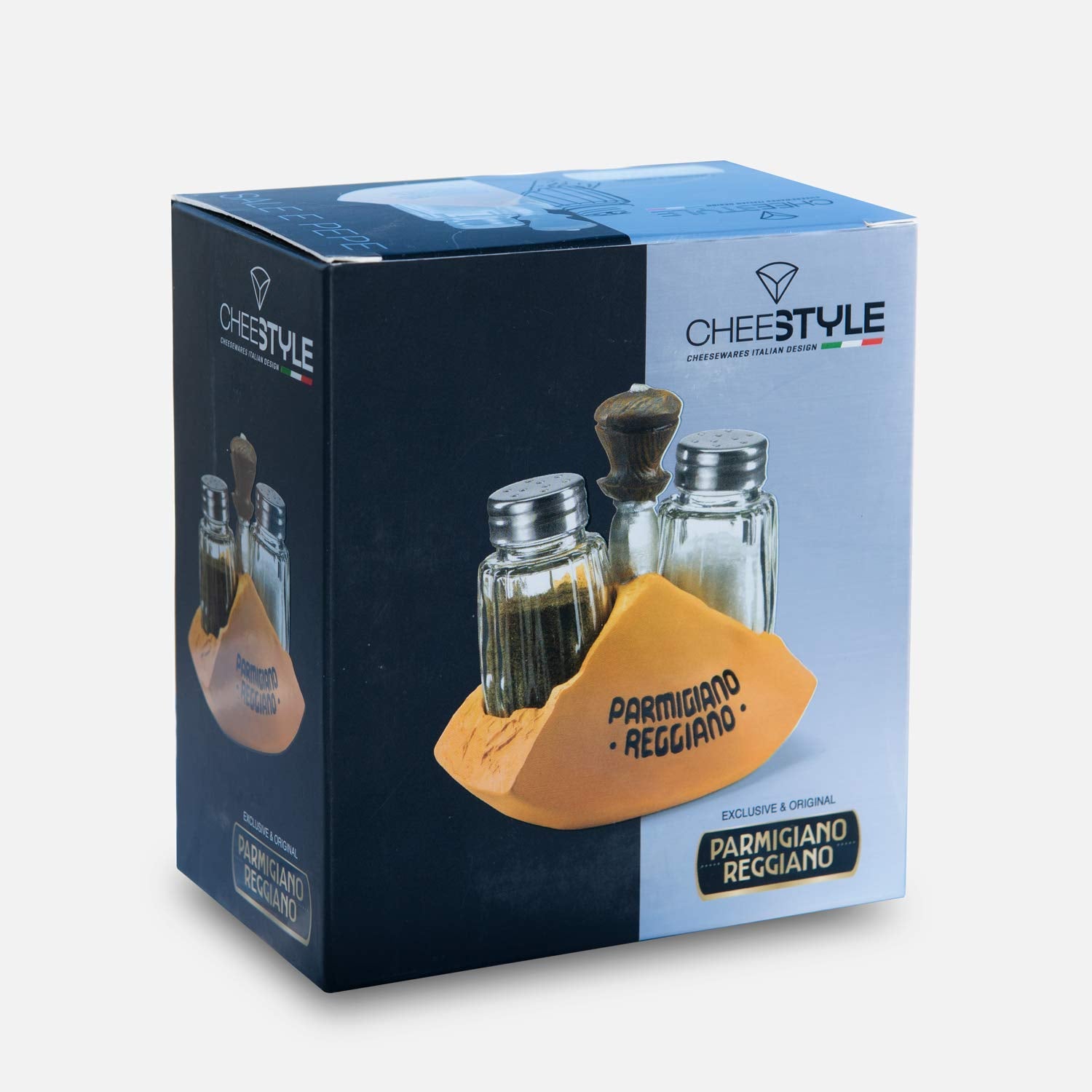Parmigiano - Reggiano - Traditional Italian Salt And Pepper Set Dispenser