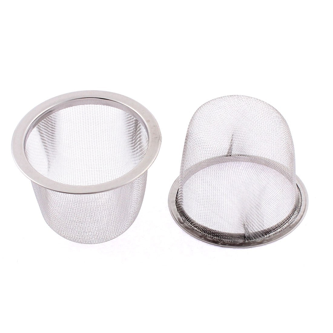 Uxcell Stainless Steel Wire Mesh Tea Infuser Strainer Basket 63Mm Dia 2 Pcs