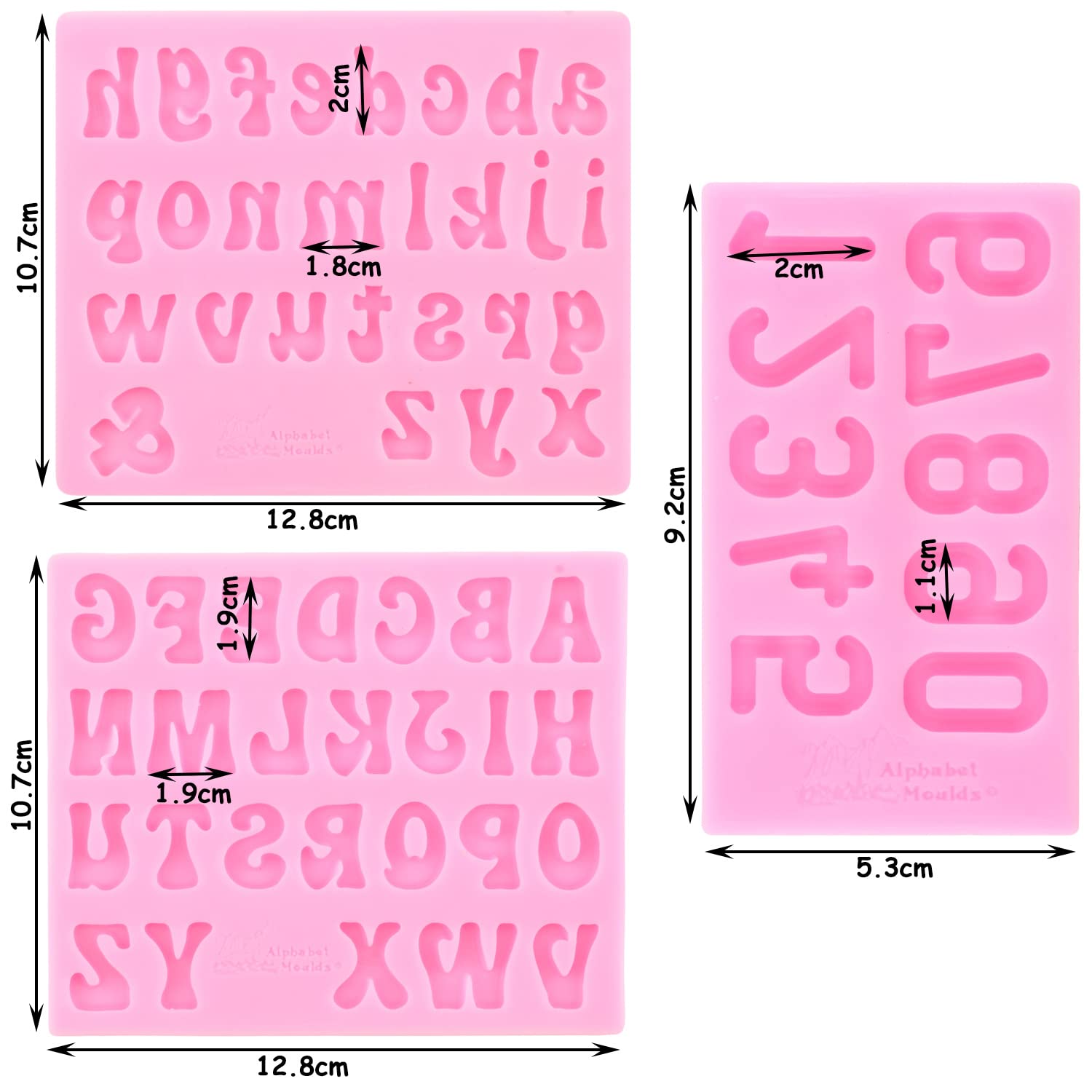 Zixiang Letter Molds Chocolate Covered Strawberries Silicone Uppercase Lowercase Alphabet Number Fondant Mold For Making Candy G
