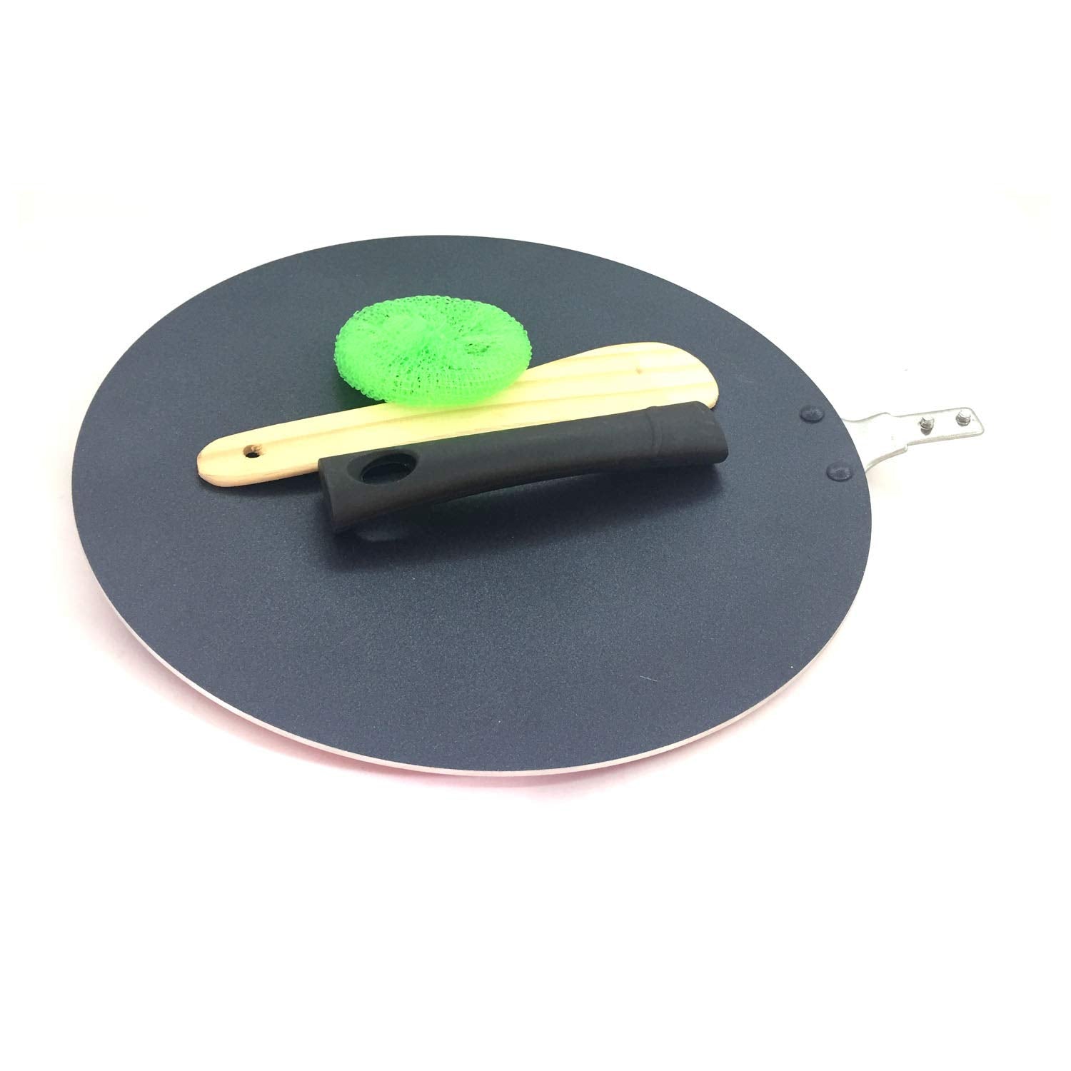 Aluminum Chapati Pan Non-Stick Roti Pan Chapati Tawa Concave Nonstick Griddle Crepe Pan Frying Skillet Pan For Omelette Pan Para