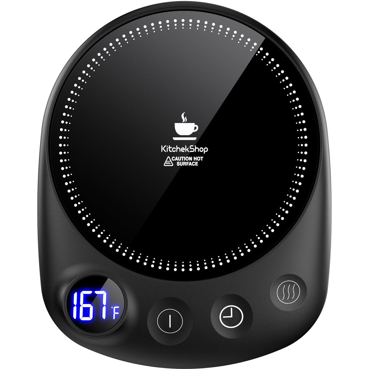 Coffee Mug Warmer - Fastest Heating & Highest Temperature, Coffee Cup Warmer For Desk Auto Shut Off, 4 Temp Settings & 1-12H Tim