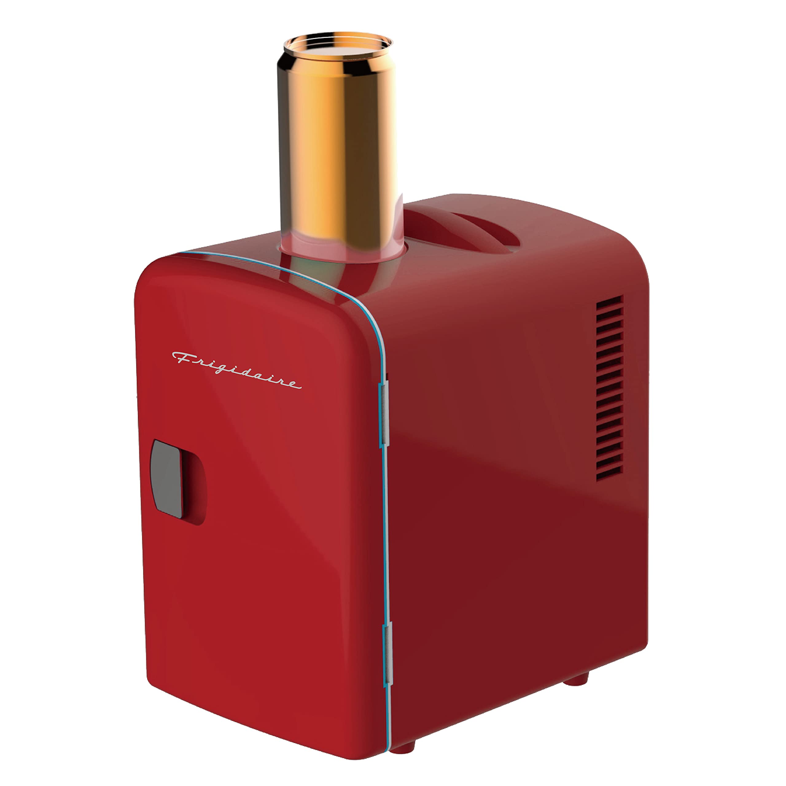 Frigidaire Red Efmis149_Amz Mini Portable Compact Personal Fridge Cooler, 4 Liter Capacity Chills Six 12 Oz Cans, 100% Freon-Fre