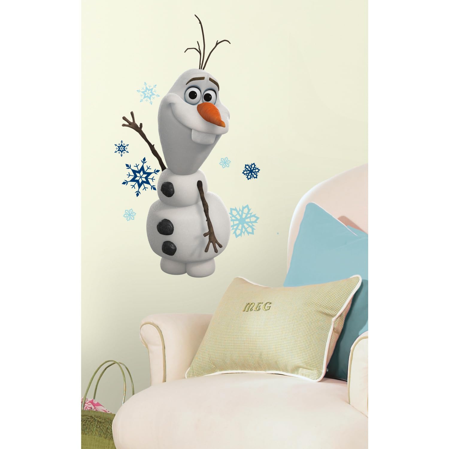 Roommates Disney Frozen Olaf The Snow Man Peel And Stick Wall Decals By Roommates, Rmk2372Scs