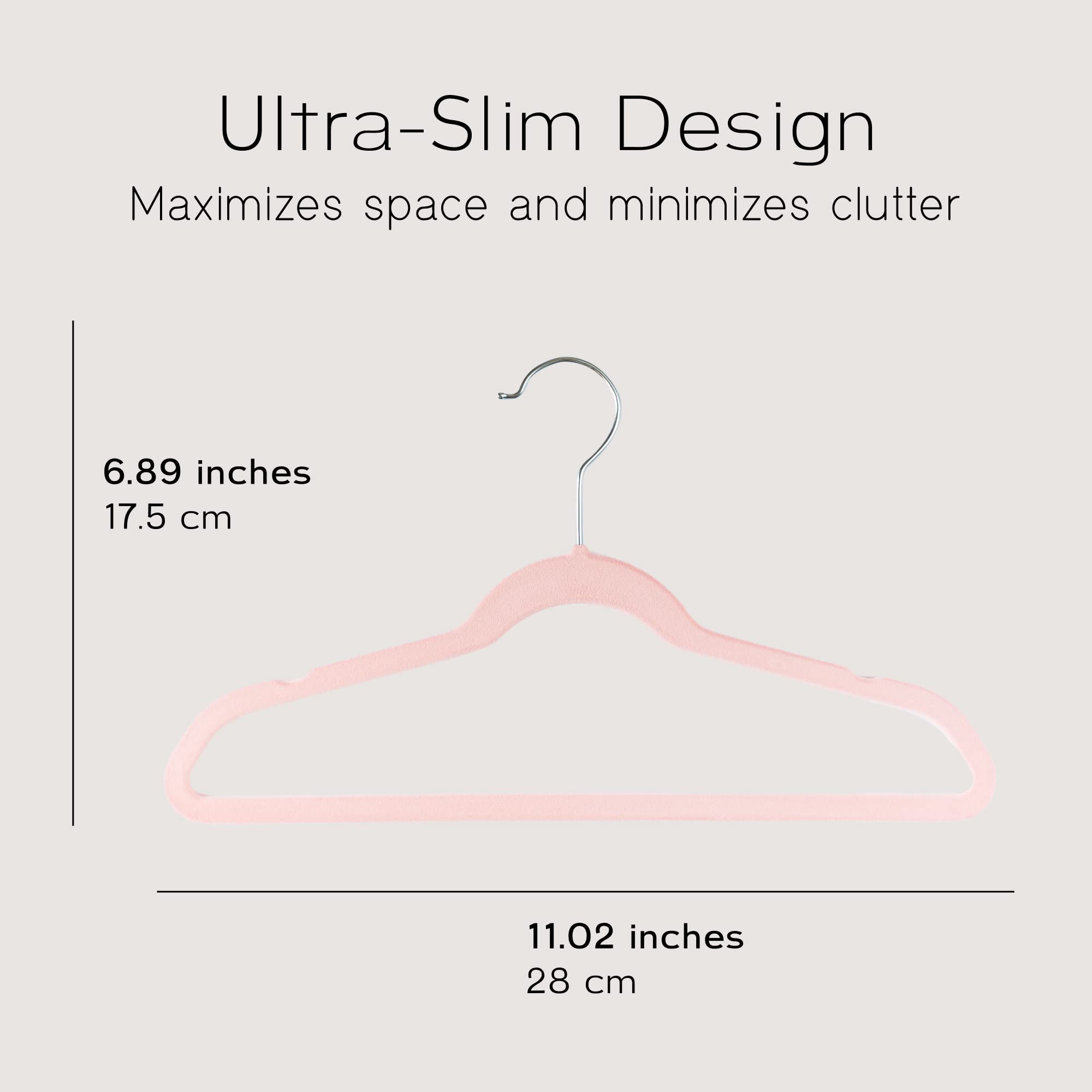 Sleek Pick Premium Baby Hanger, Velvet Hangers, 11   , 20 Pack, Non-Slip Baby Hangers, Space Saving, Infant Hanger, Ultra Slim,