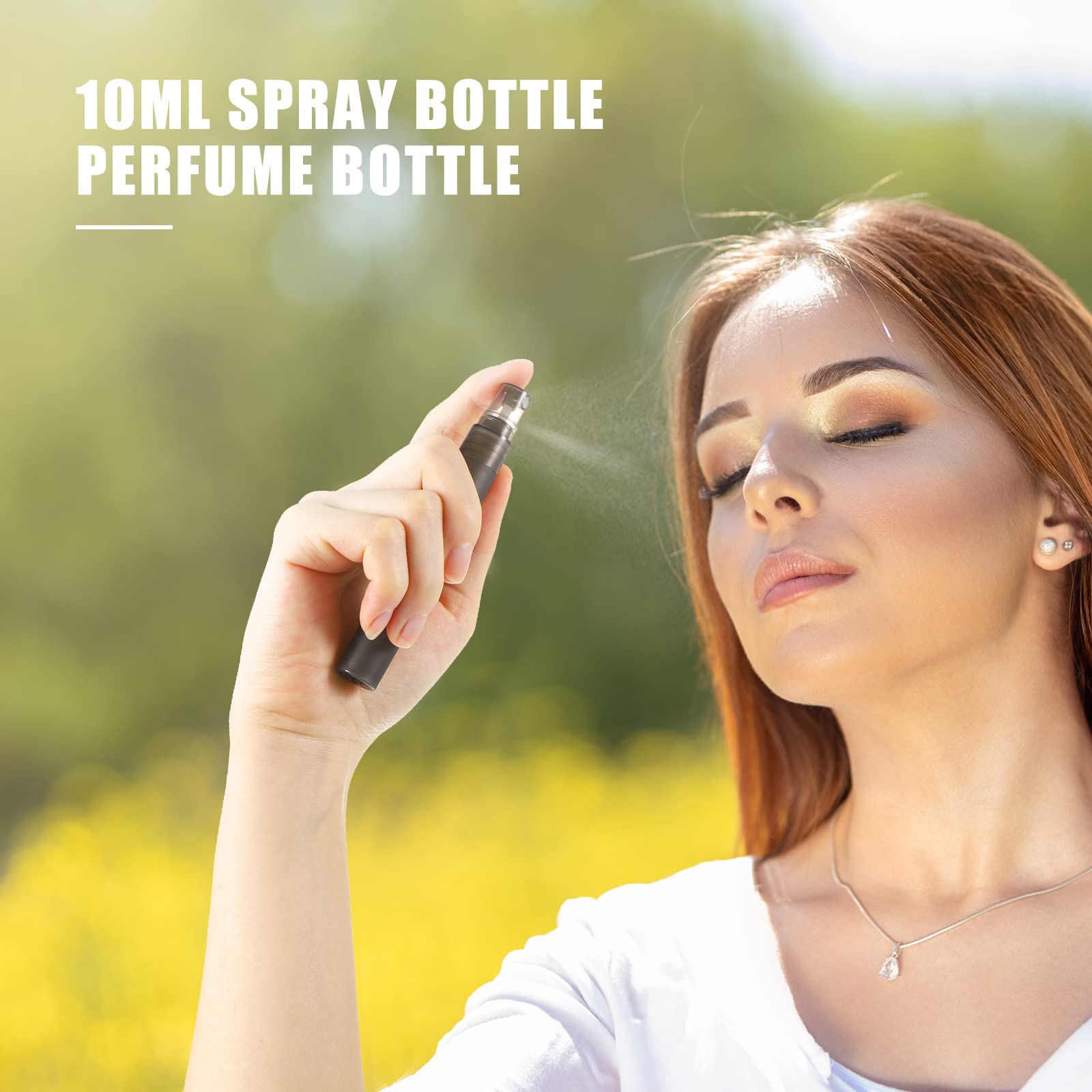 Remerry 10 Ml Perfume Spray Bottles Plastic Travel Refillable Mini Bottles For Women Small Fine Mist Spray Bottles Portable Fros