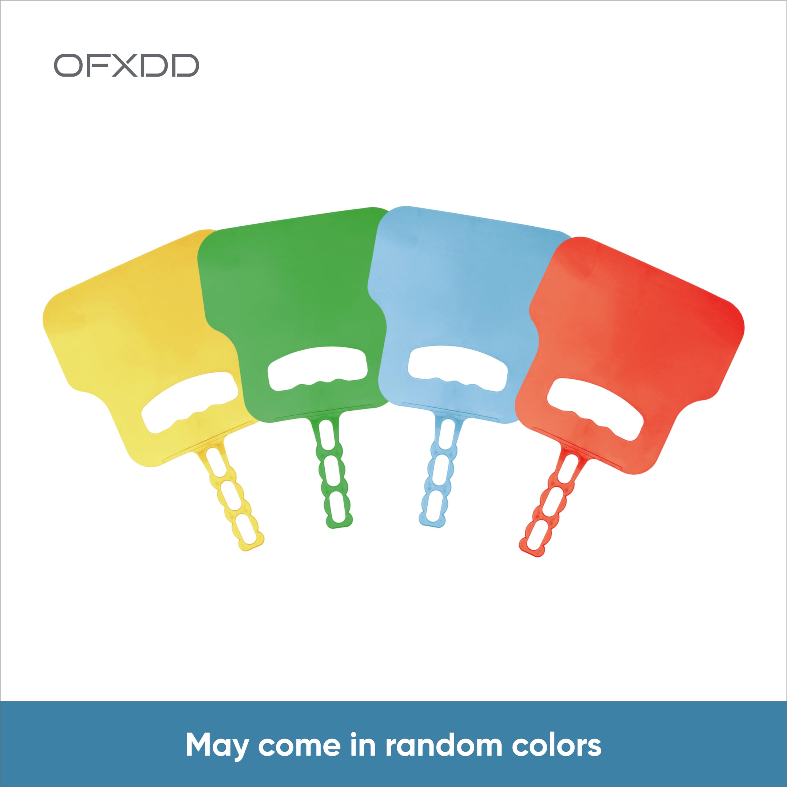 OFXDD Plastic Hand BBQ Grill Barbecue Fire Starter with Hang - Pack of 6 - Strong Fan for Charcoal Barbeque