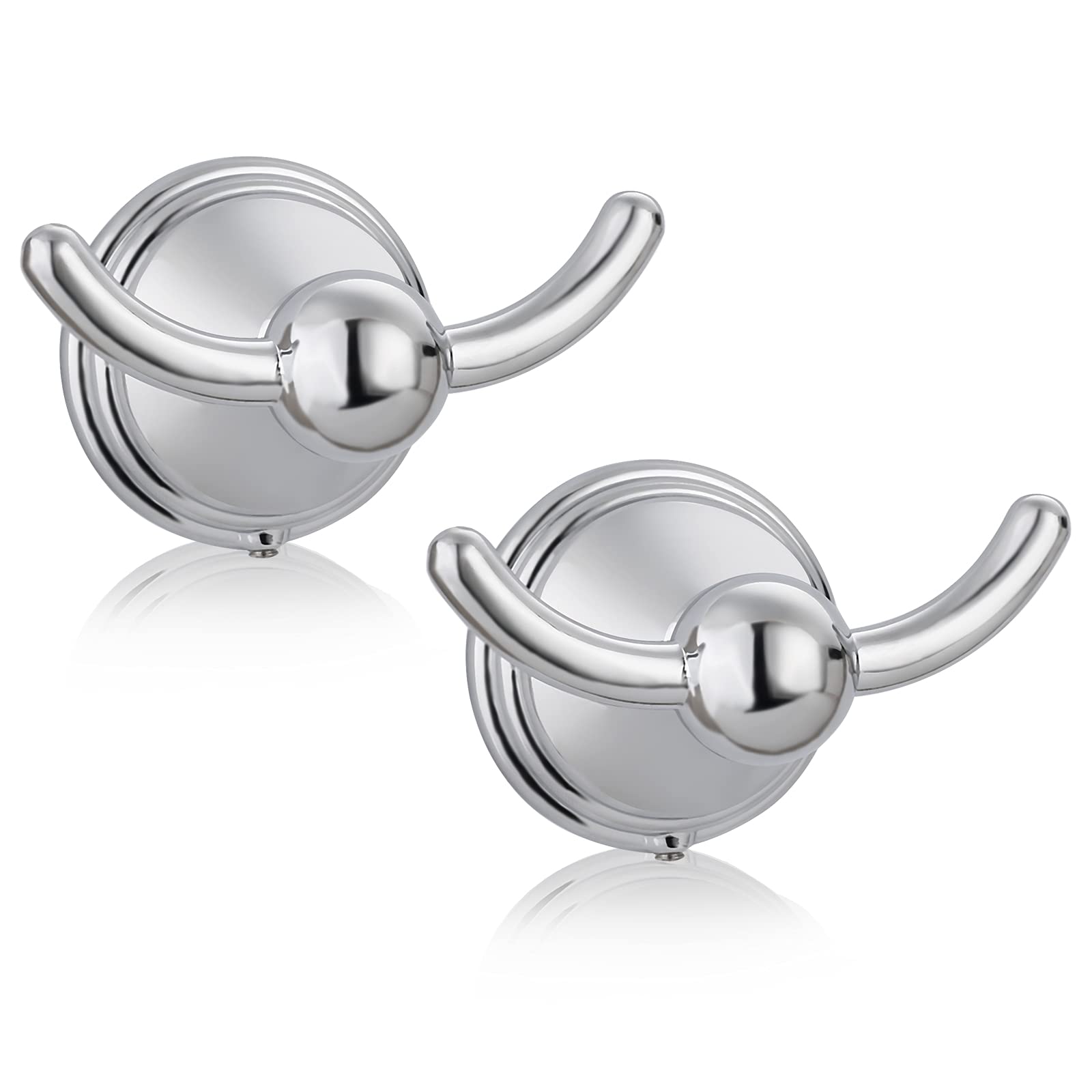 Filta Bathroom Towel Hooks, Polished Chrome Robe & Towel Hooks For Bathroom Wall Mounted, Traditional Bathroom Towel And Robe Wa