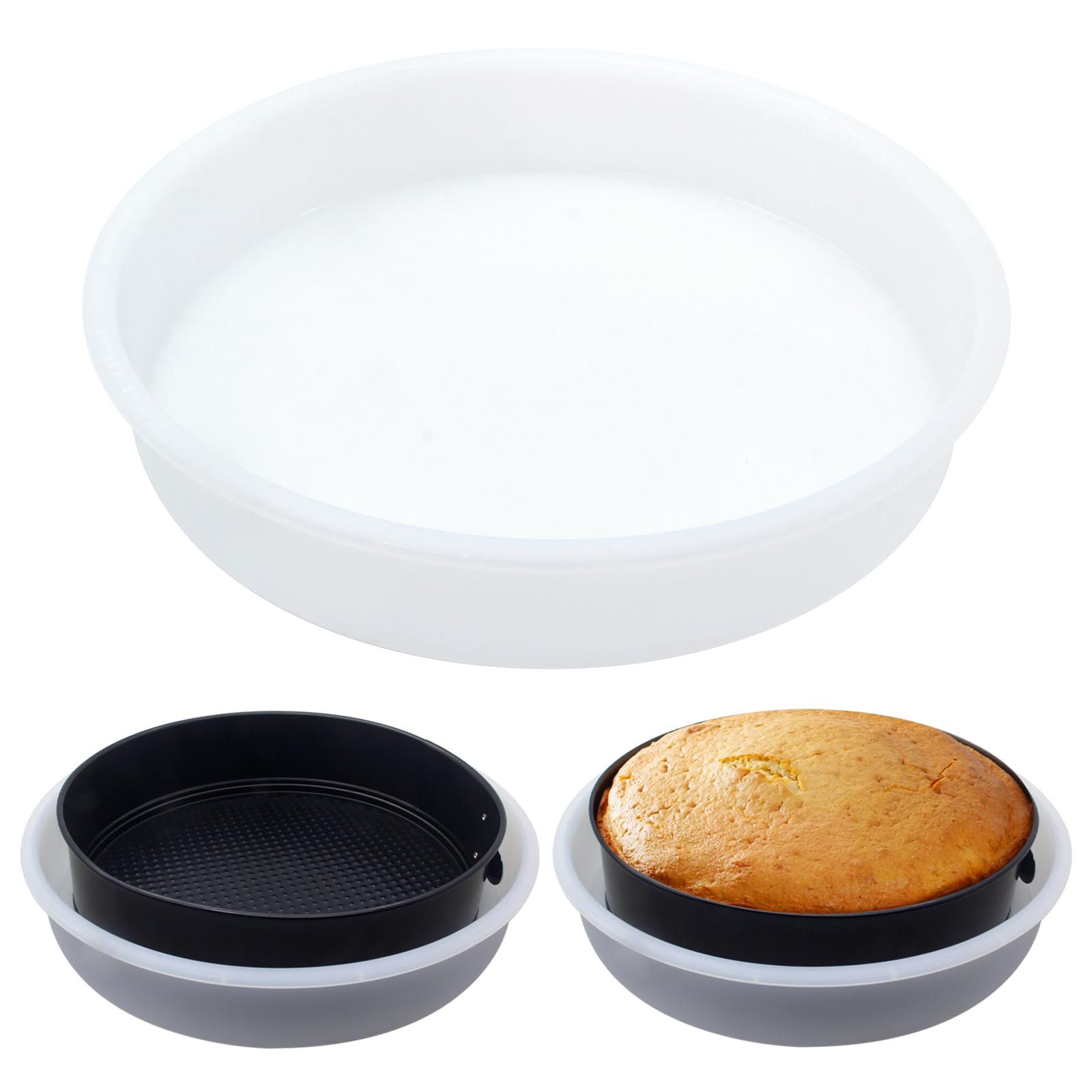 Mingqieven Springform Pans, Cheesecake Pan Protector, Springform Pans Accessories,Prevent Water From Entering The Cake Plate, Co