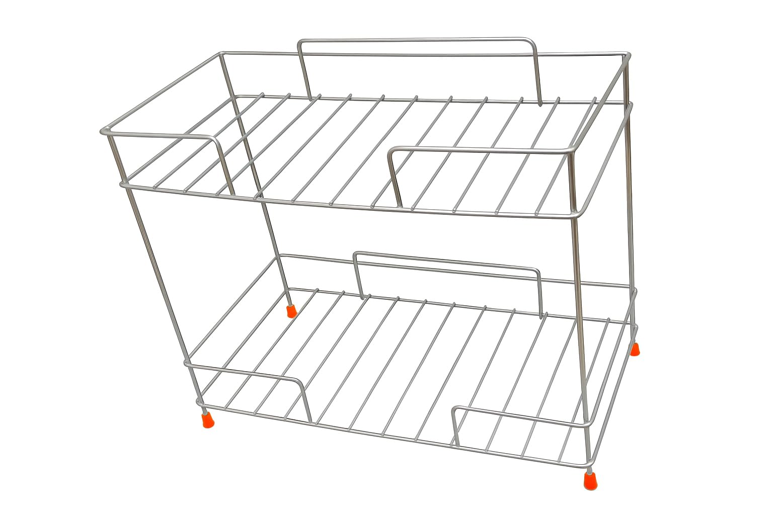 Cri8Hub Stainless Steel 2Tier Kitchen Rack, Spice Tiered Shelf Countertop For Kitchen Pantry Storage Organizer, Shelves Spice R