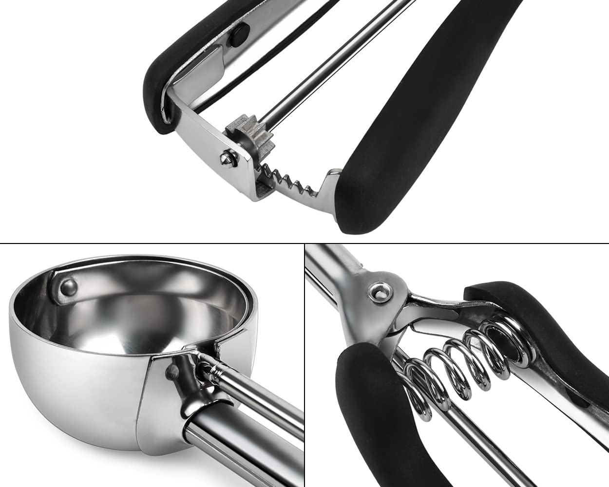 Ds. Distinctive Style Small Cookie Scoop #50-1.28 Tablespoon Scoop - Small Ice Cream Scoop, Made Of Food Grade 304 Stainless Ste