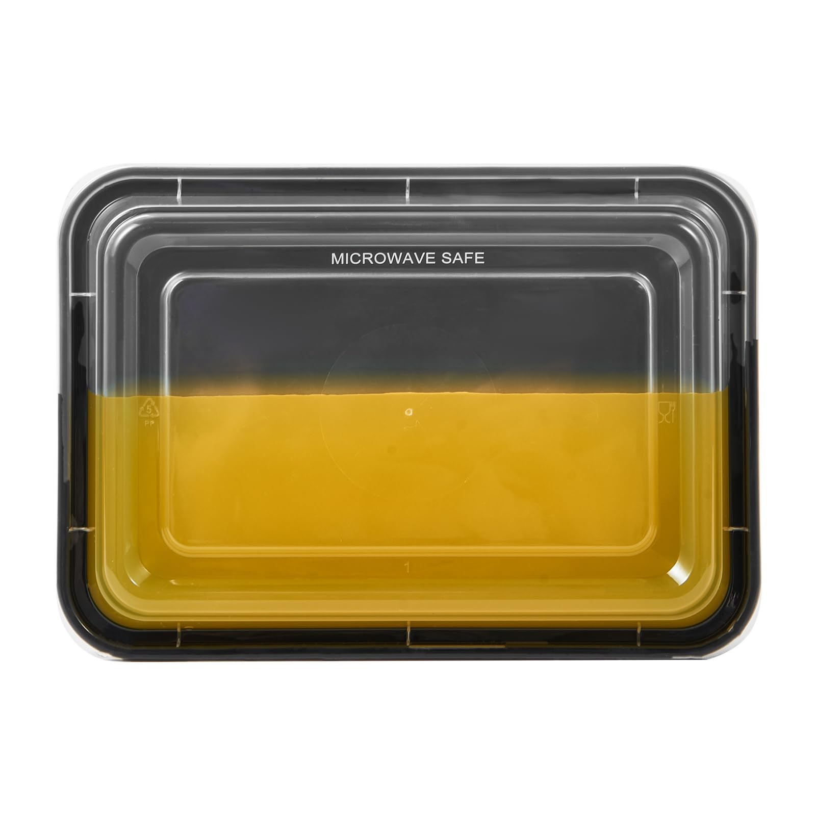 Fuling 50 Pack Meal Prep Plastic Food Storage Containers With Lids 28 Oz 1 Compartment Black Rectangular Reusable To Go Lunch Pr