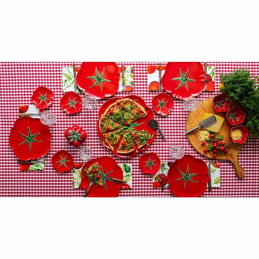 Bordallo Pinheiro Tomato Dinner Plates, Set Of 4