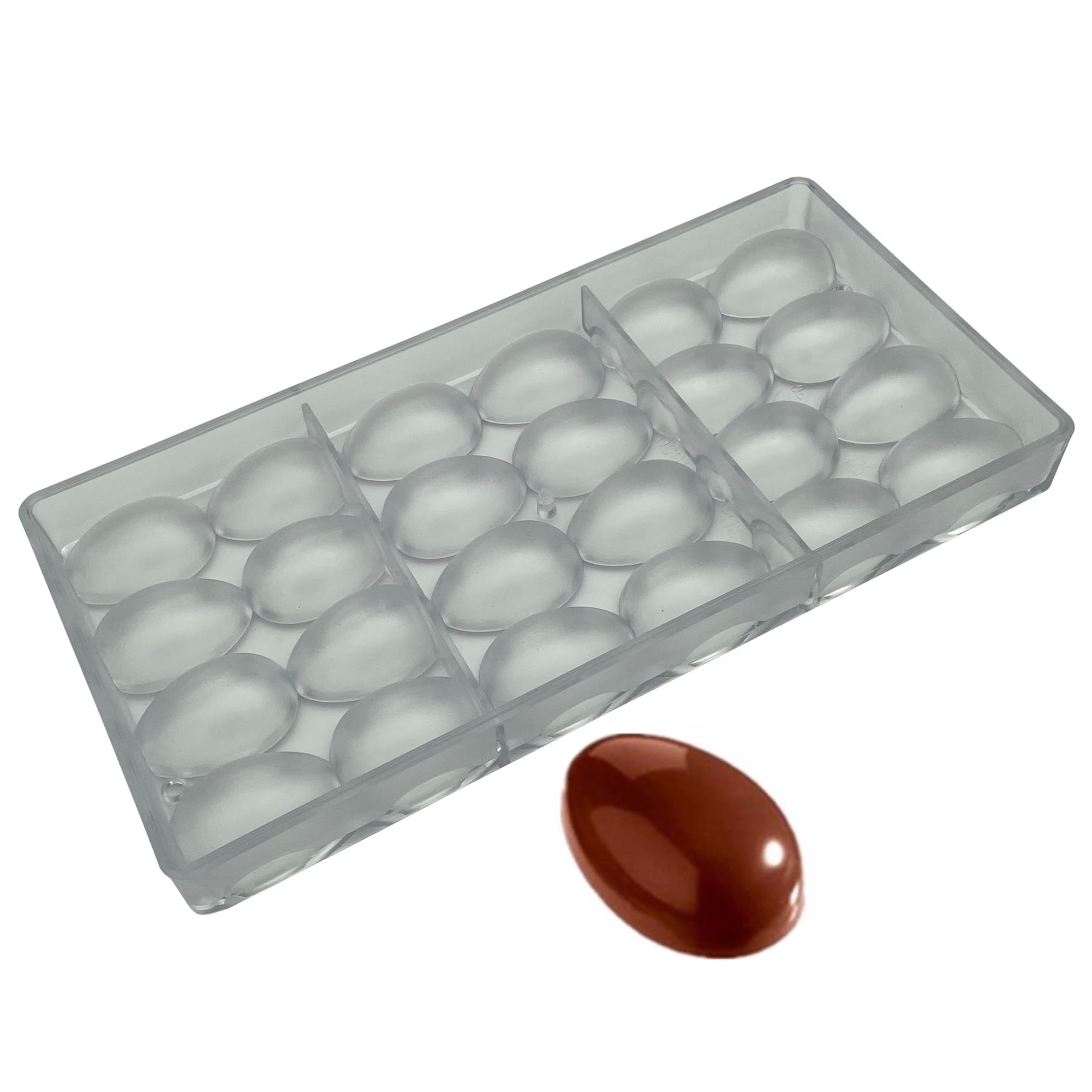Polycarbonate Egg Chocolate Molds 24-Forms Diy Egg Mould (Mini 1.6Inch)