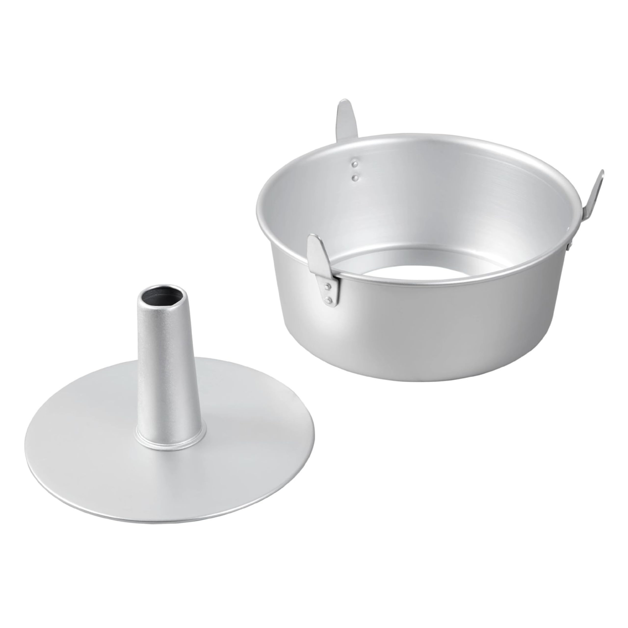 Wilton 10-Inch Angel Food Tube Cake Pan, Durable Aluminum, Removable Inner Core, Silver