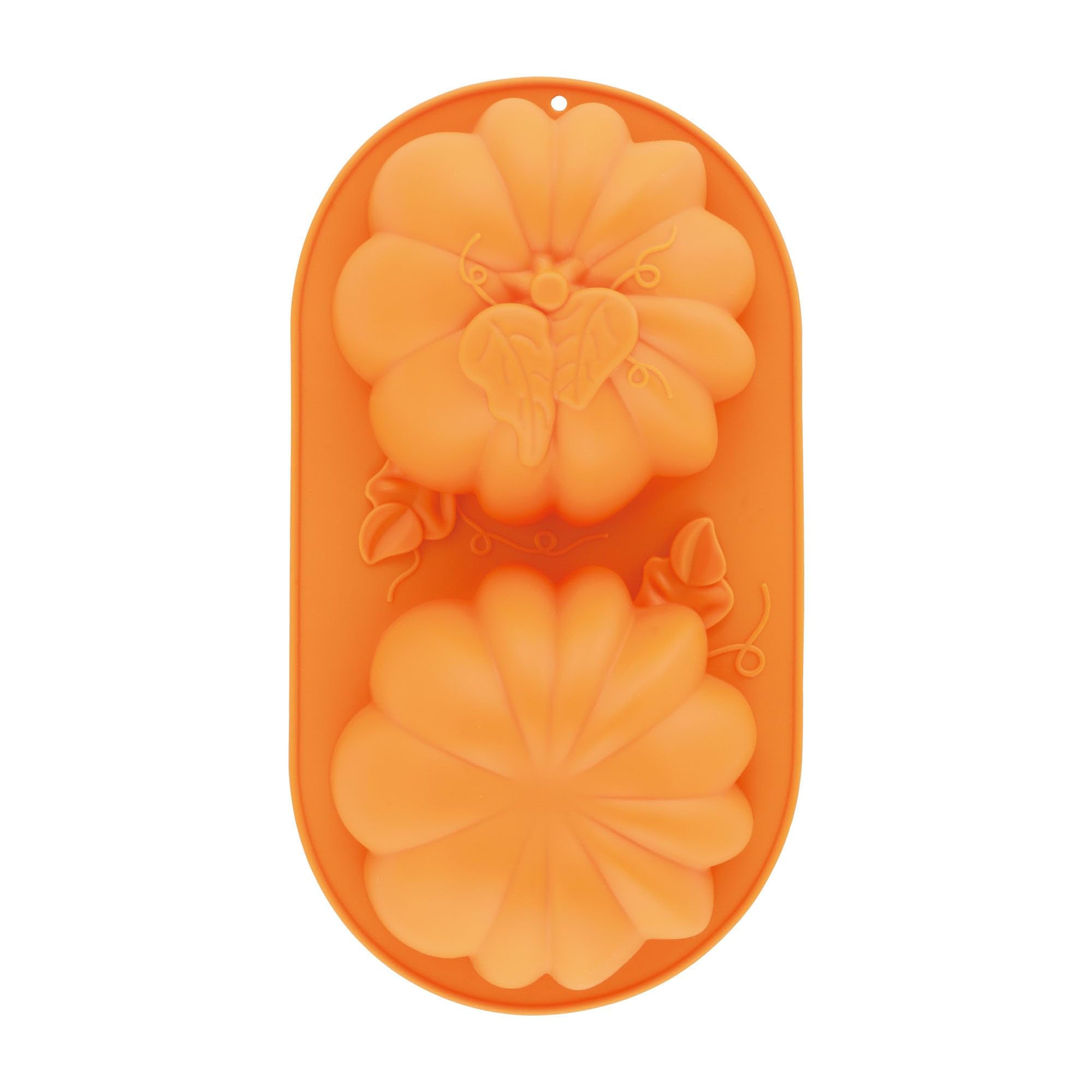 Supreme Housewares Pumpkin Cake Mold 2 Cavities Set Of 2 Silicone Pumpkin Cake Chocolate Molds Kitchen Baking Decoration Mold Fo
