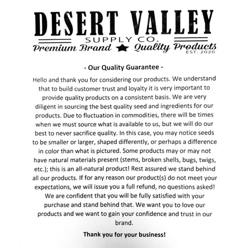 Desert Valley Premium Sunflower Seed Hearts and chips - Wild Bird Food, cardinals, Jays  More (10-Pounds)