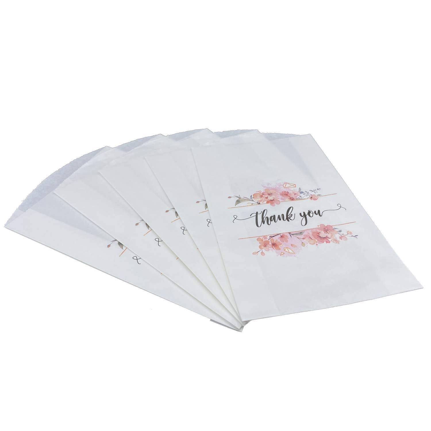 100 Kraft Paper Treat Bags, 2In Expandable Sides, Wedding Favor Bags, Candy Buffet Bags, Cookies Bag, Goodie Bags, Party Favor B
